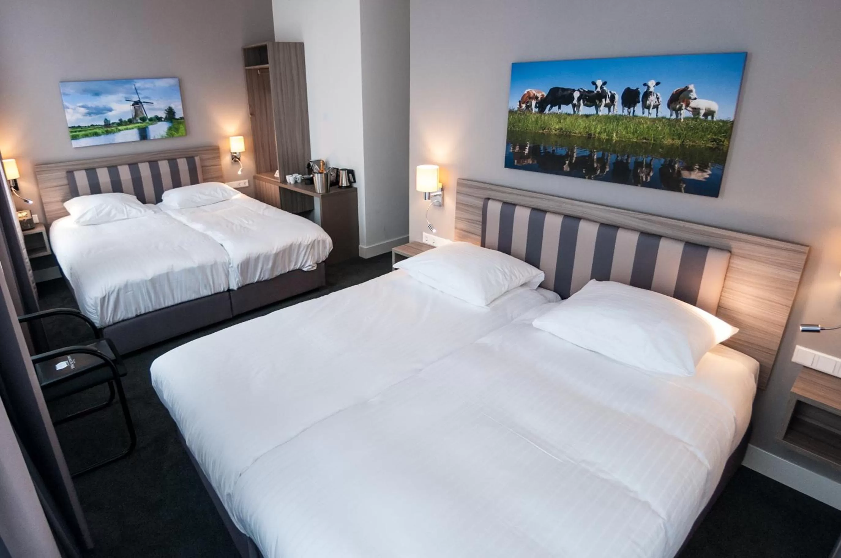 Quadruple Room with River View in Hotel Fine Harmony