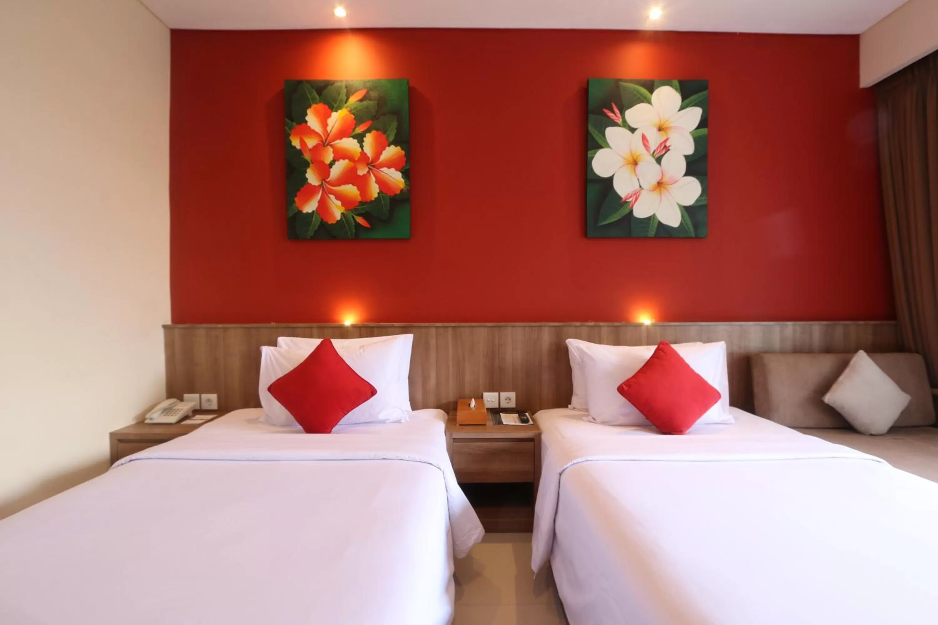 Deluxe Premier Room, Twin Bed with City View  in Grand La Walon Hotel