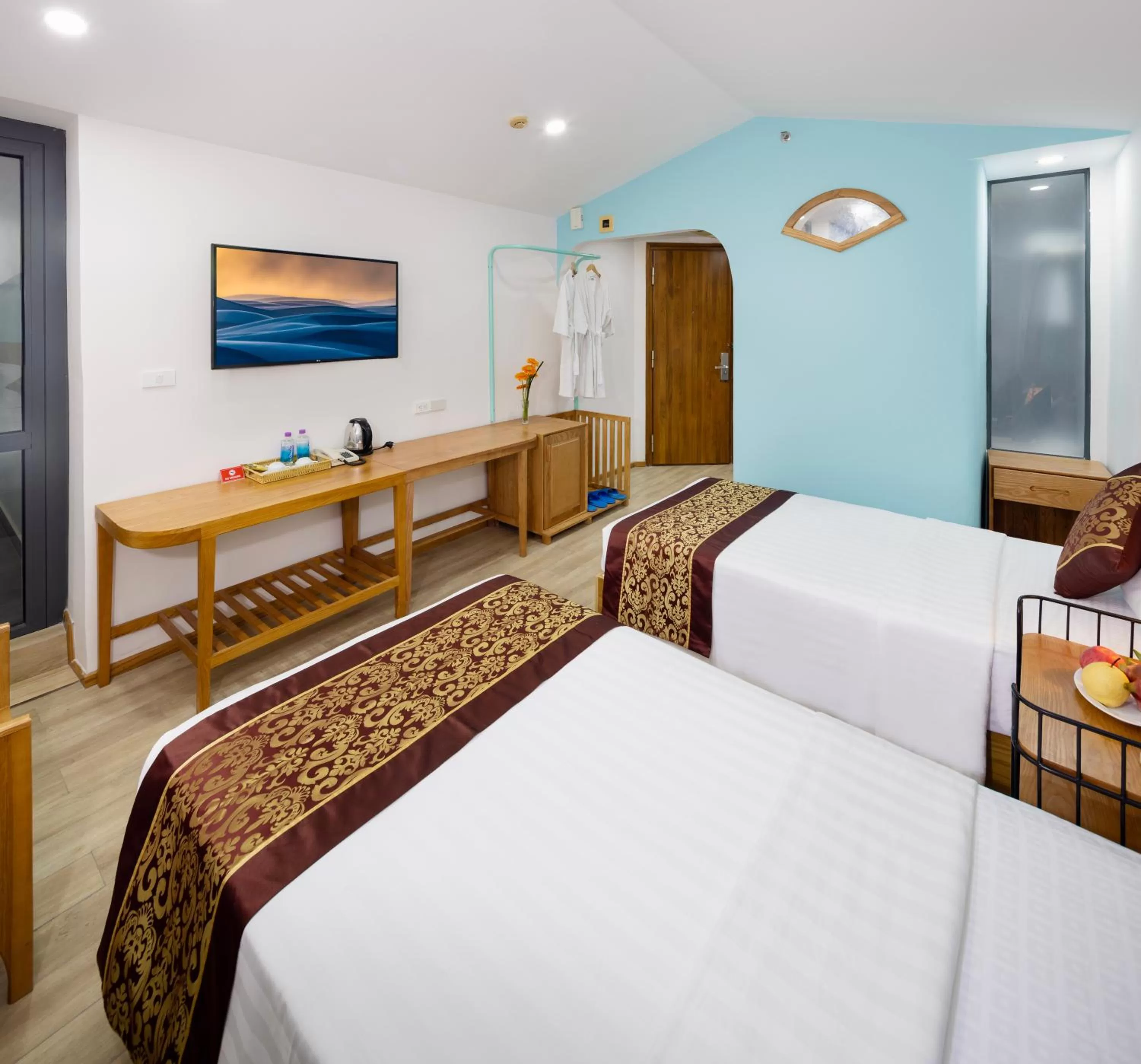 Superior Double or Twin Room with Terrace in Prime New Hotel