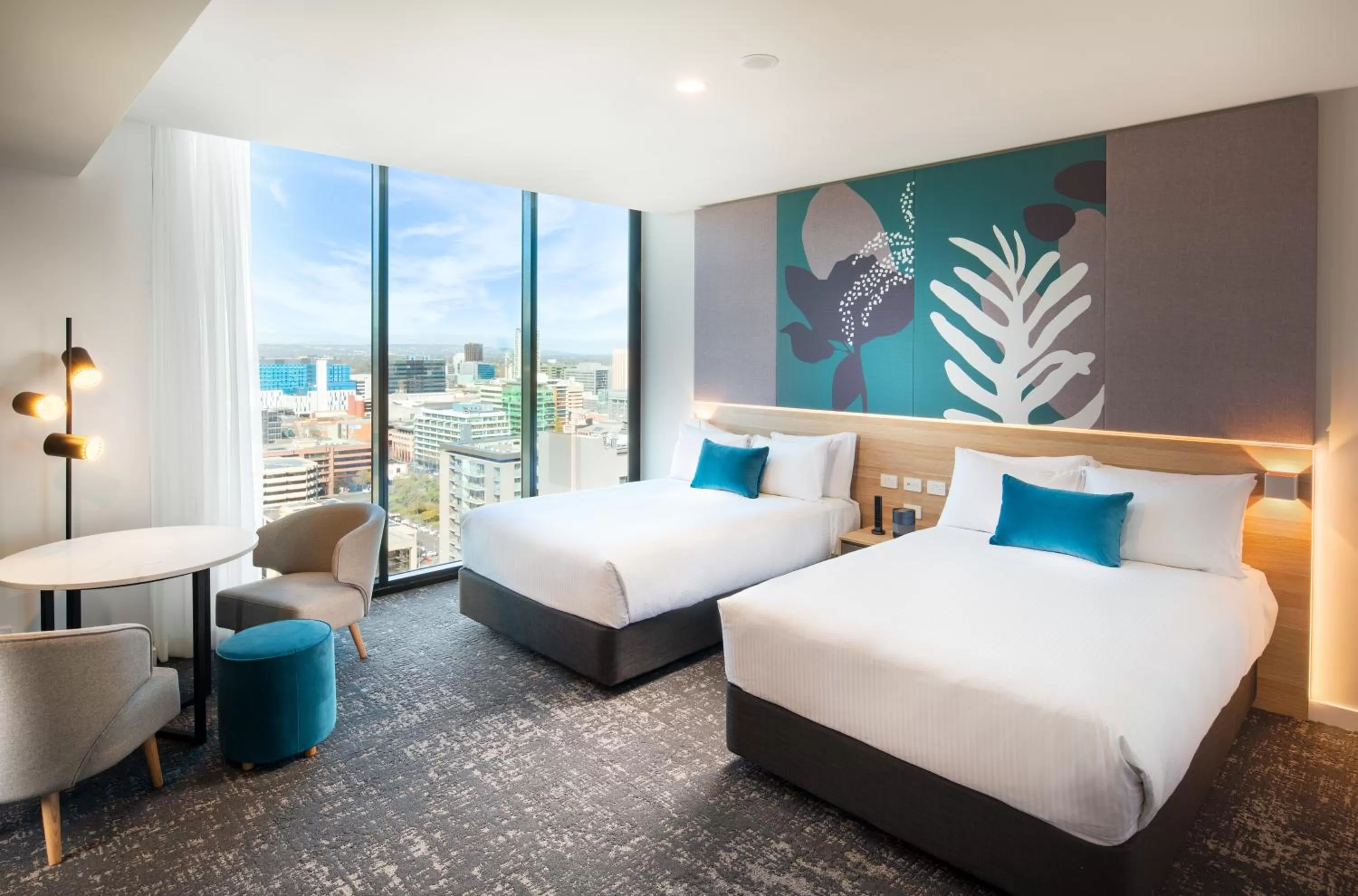 Premium Double Room with Two Double Beds and City View in Crowne Plaza Adelaide by IHG