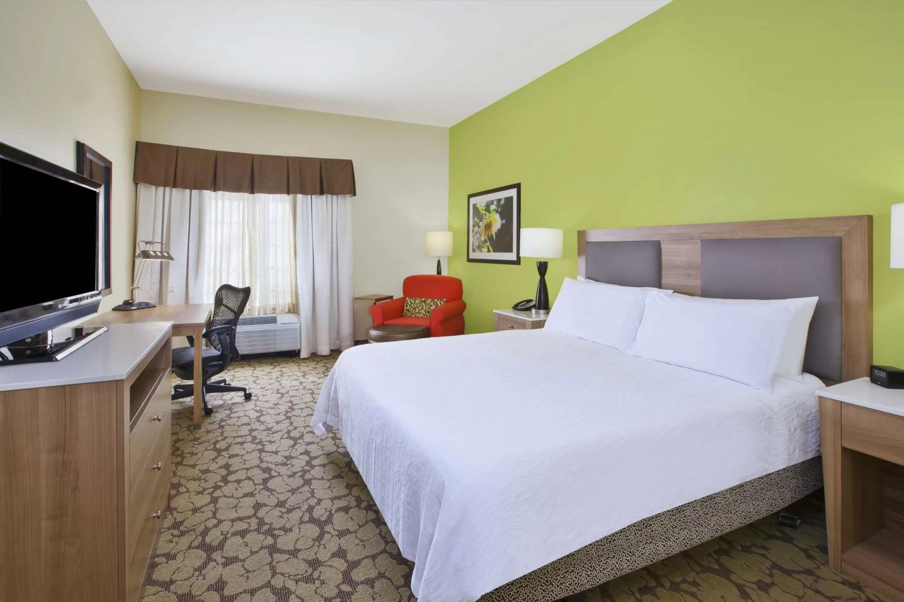 Deluxe King Room with Lake View in Hilton Garden Inn Wichita