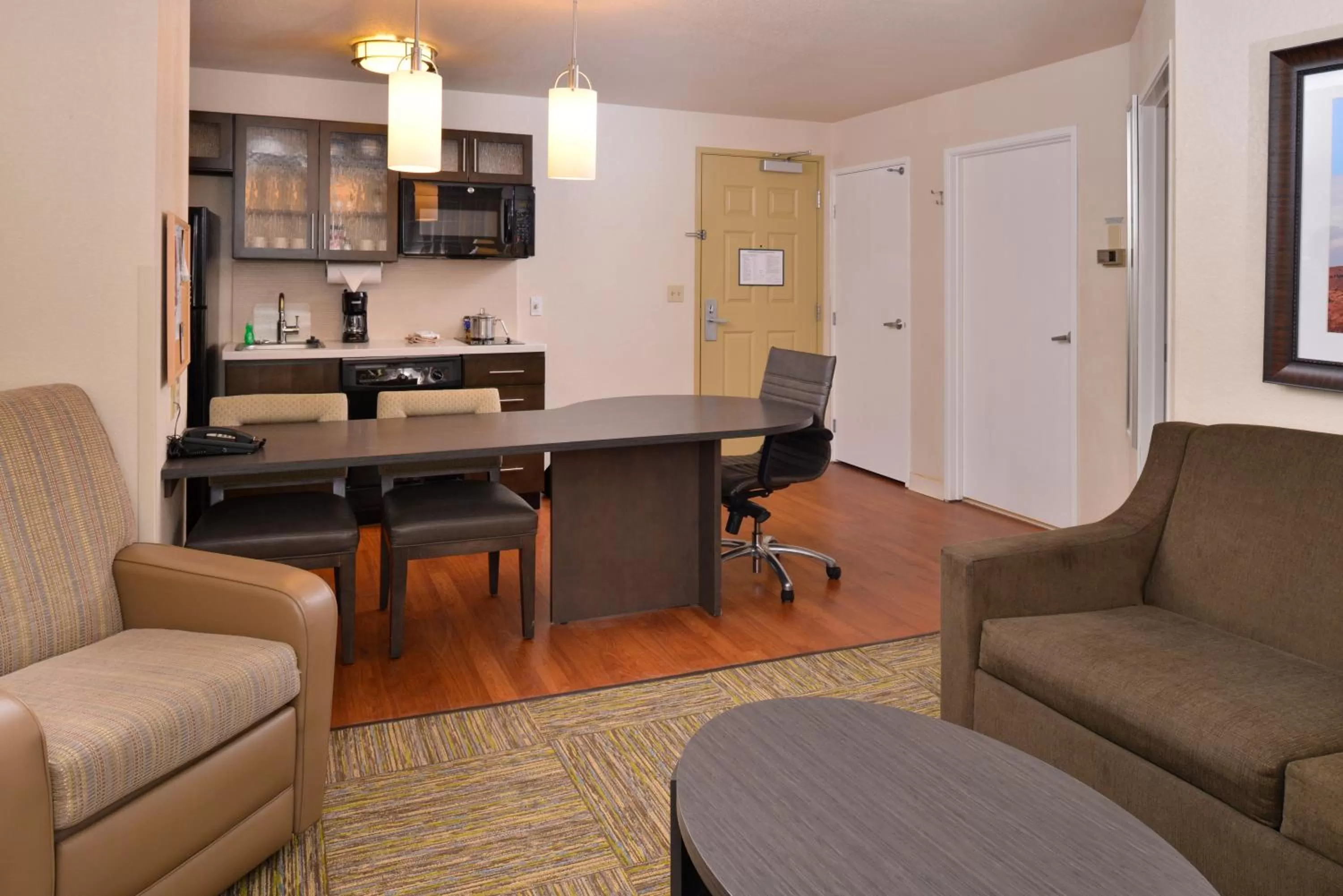 Queen Studio Suite with Roll In Shower - Mobility Accessible in Candlewood Suites Austin-Round Rock by IHG