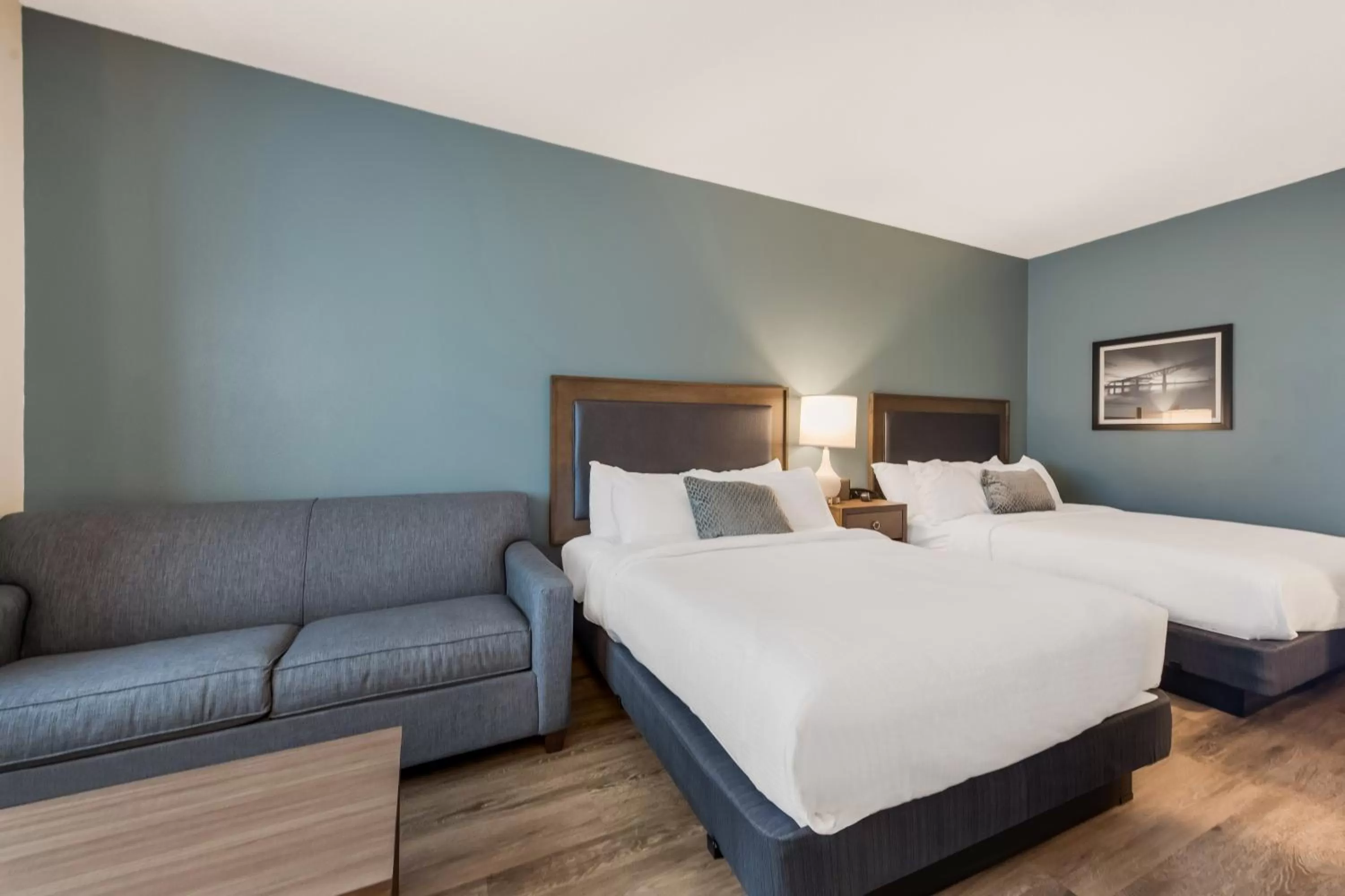 Queen Room with Two Queen Beds with Sofa Bed in SureStay Plus Hotel by Best Western Highland Poughkeepsie
