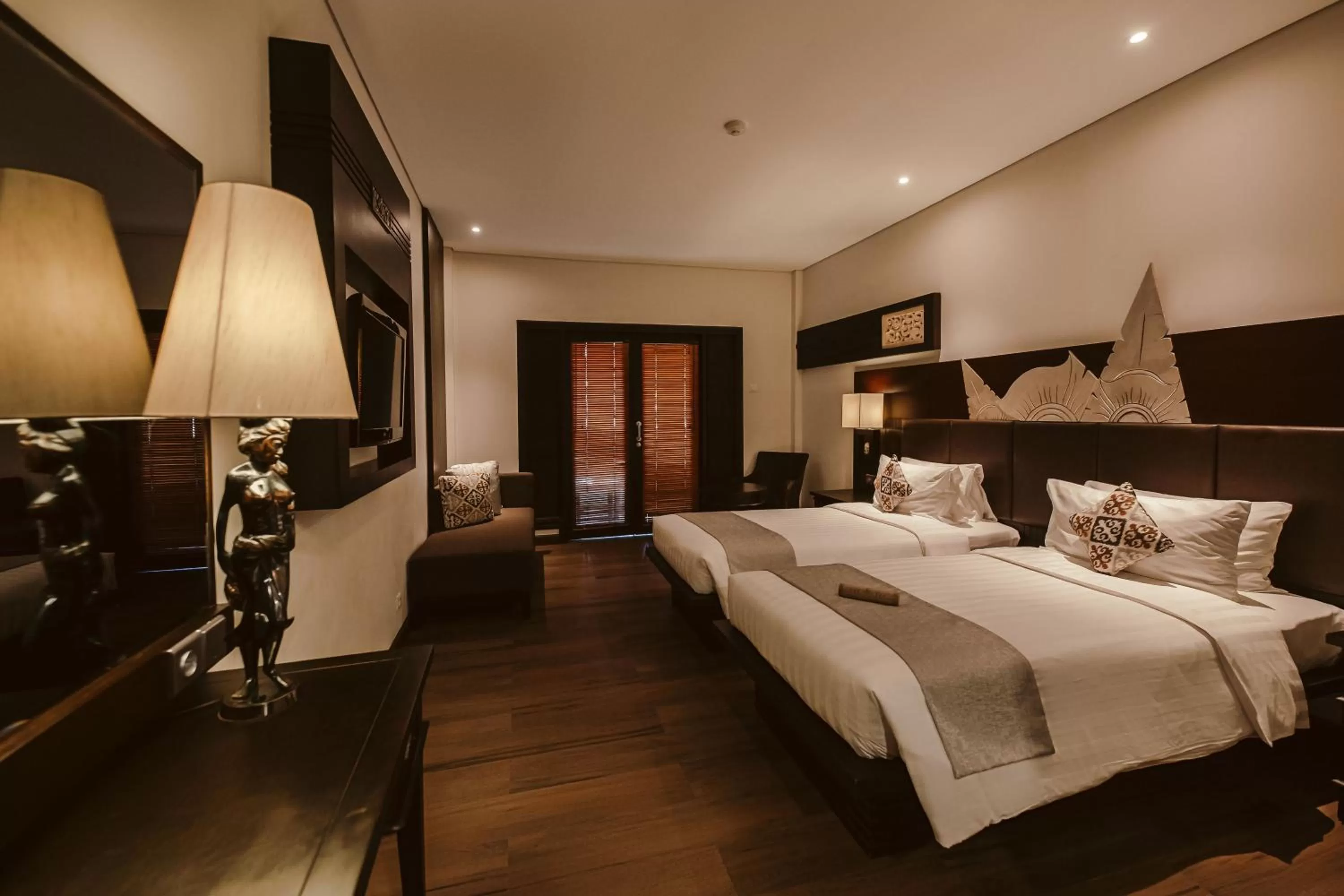 Interconnecting Deluxe Double and Twin Room in The Vira Bali Boutique Hotel & Suite