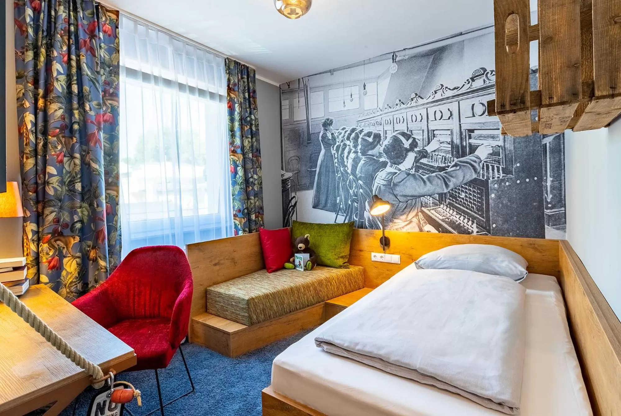 Photo of the whole room, Bed in tinyTwice Hotel Bonn