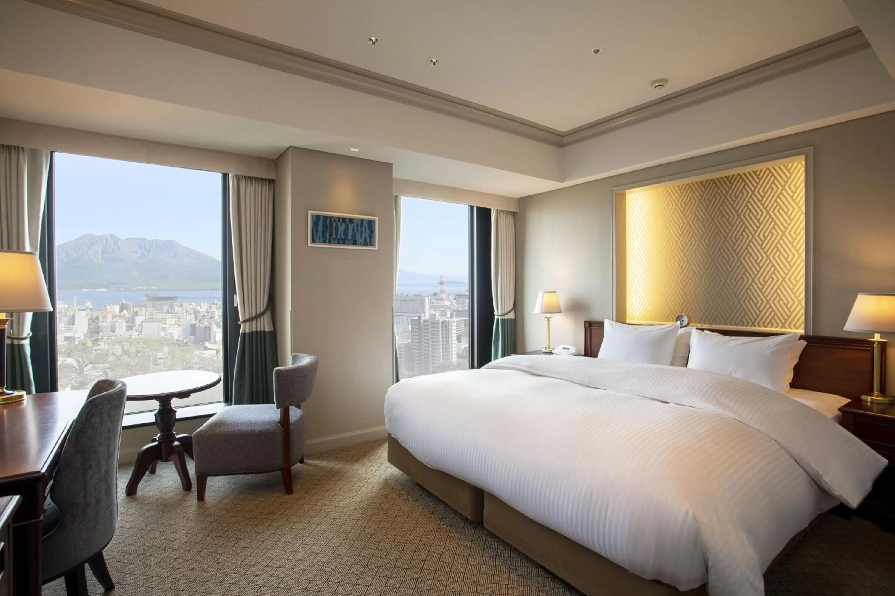 Grand Double Room with Sakurajima View - Non-Smoking in SHIROYAMA HOTEL kagoshima