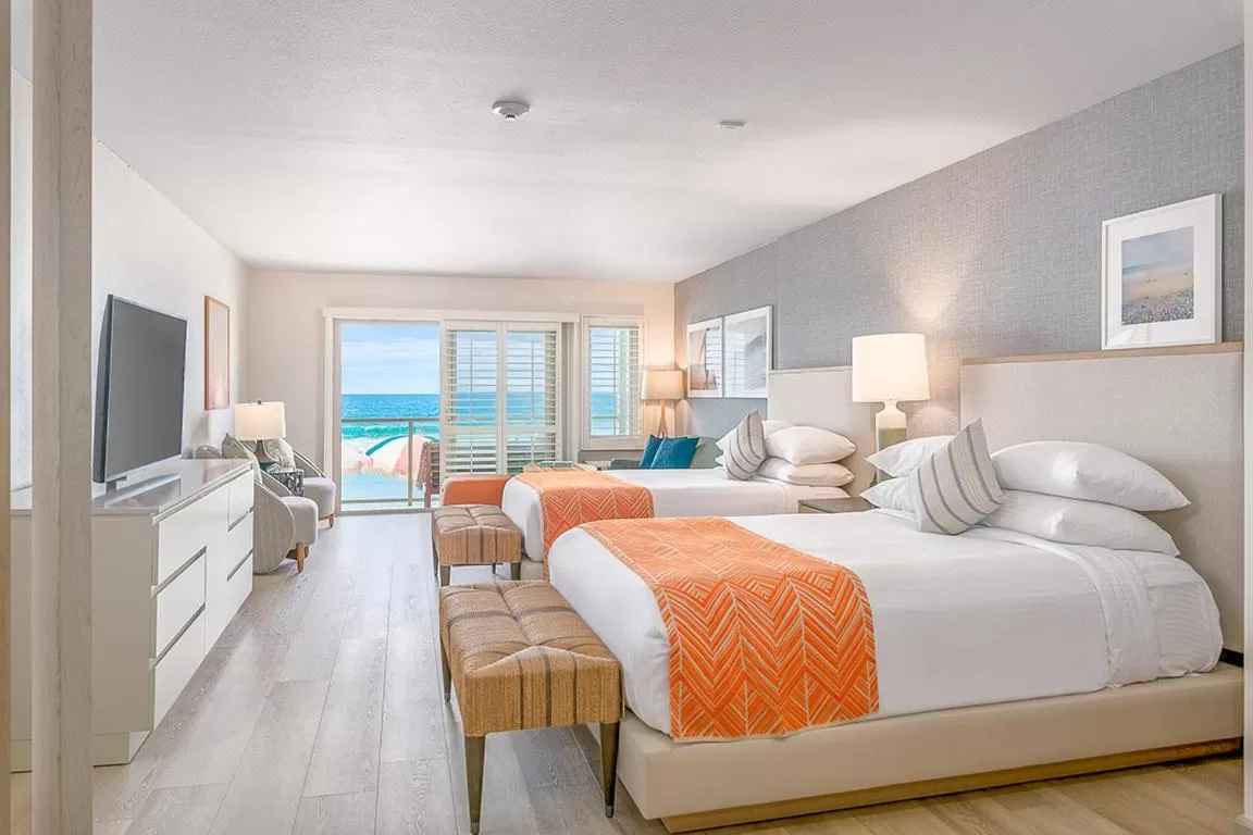 Ocean View Room with Two King Beds in Beach Terrace