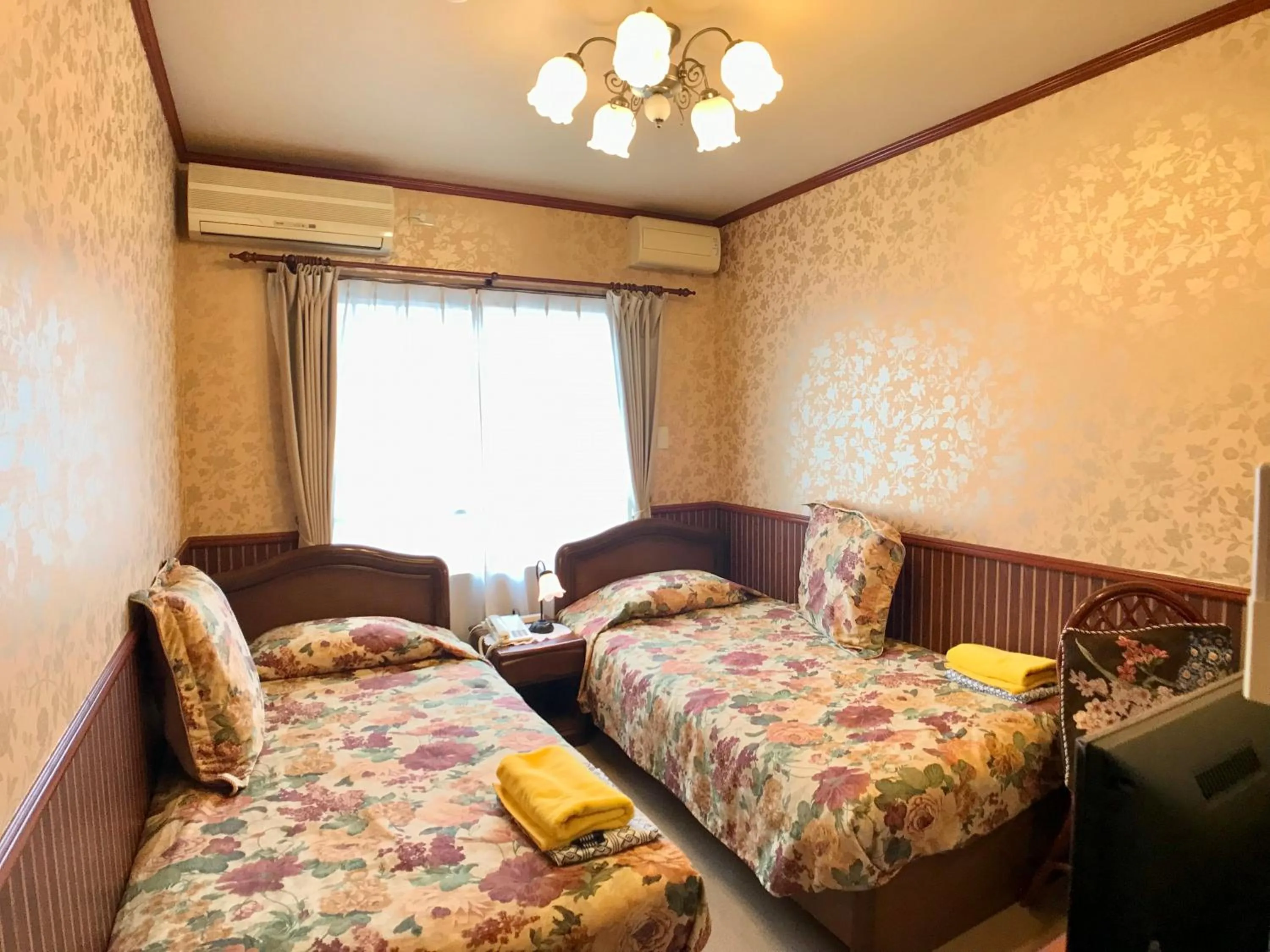 Twin Room with Private Bathroom - Non-Smoking in Pension Puppy Tail