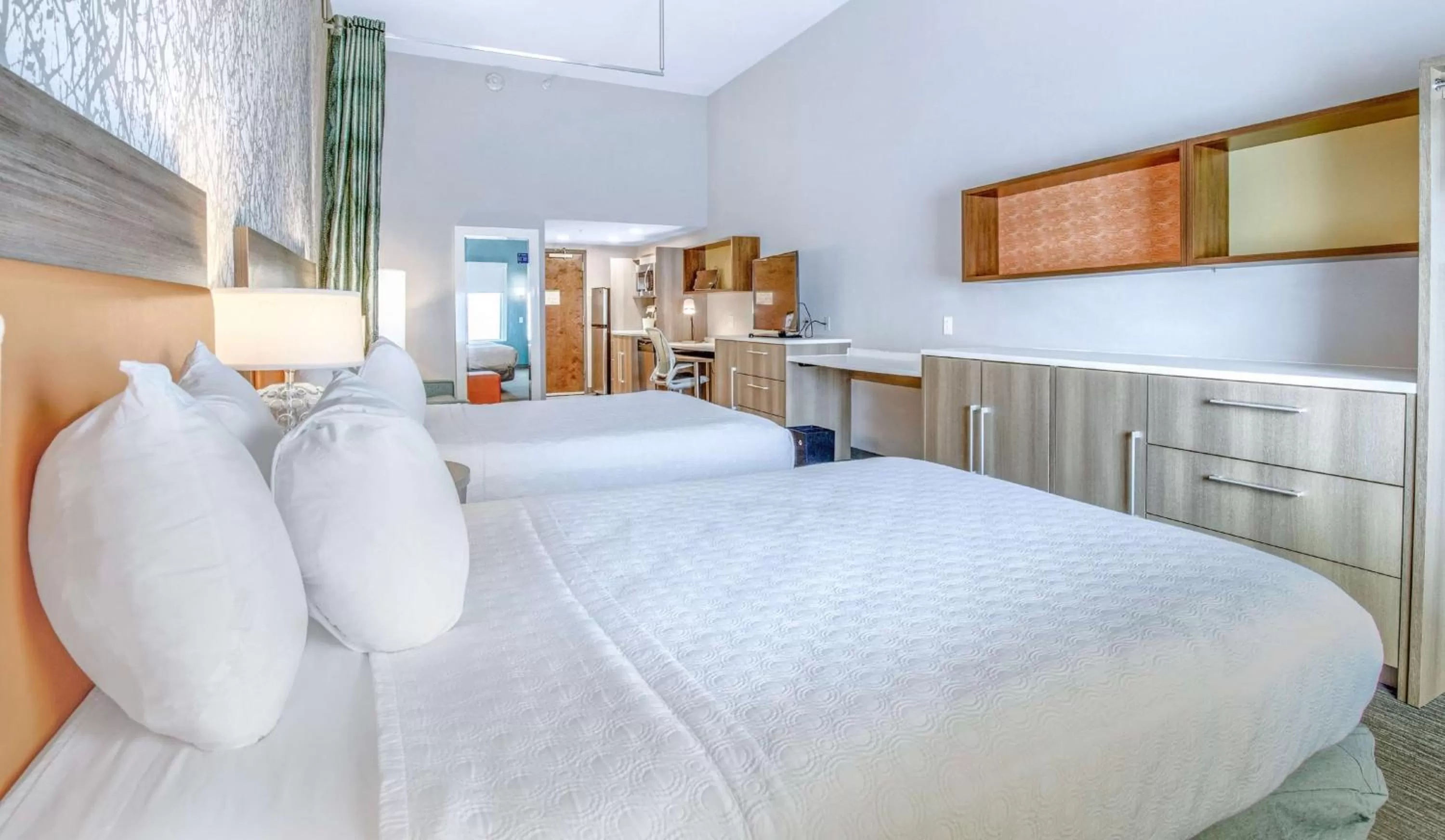 Queen Studio with Two Queen Beds - Non-Smoking in Home2 Suites by Hilton Mobile West I-10 Tillmans Corner