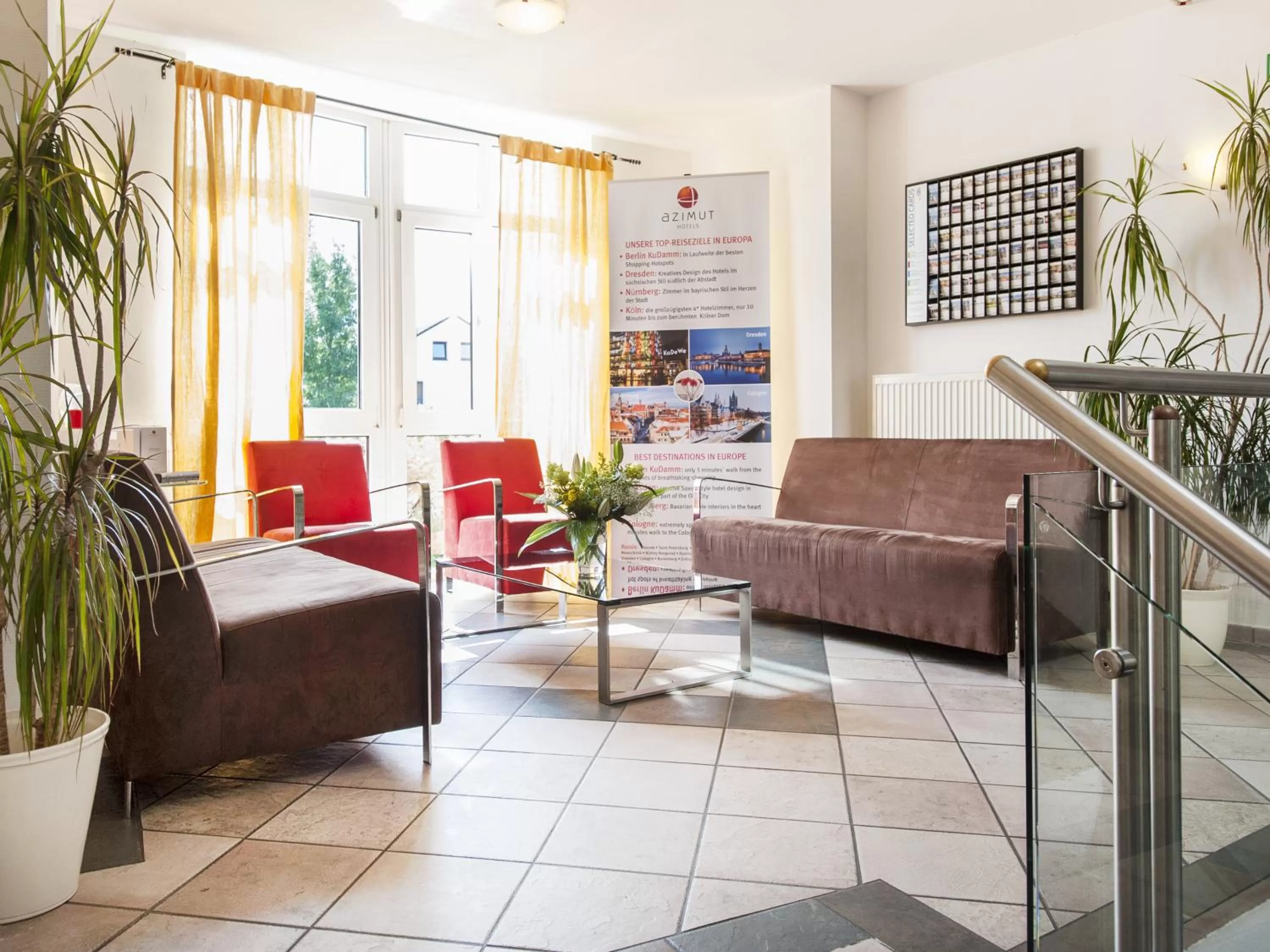 Lobby or reception in AZIMUT Hotel Erding