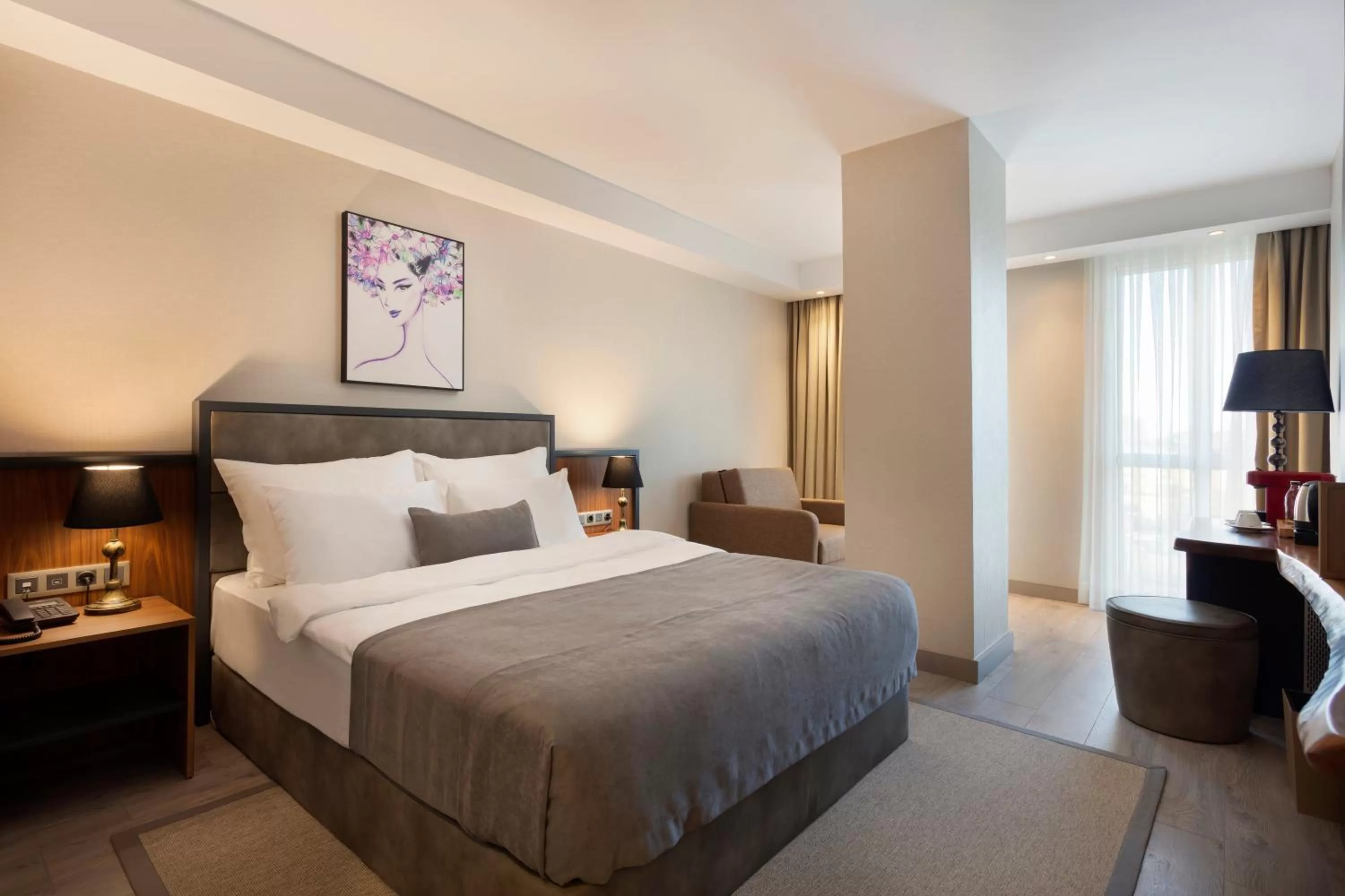 King Room with Garden View in Buem Hotel Koşuyolu