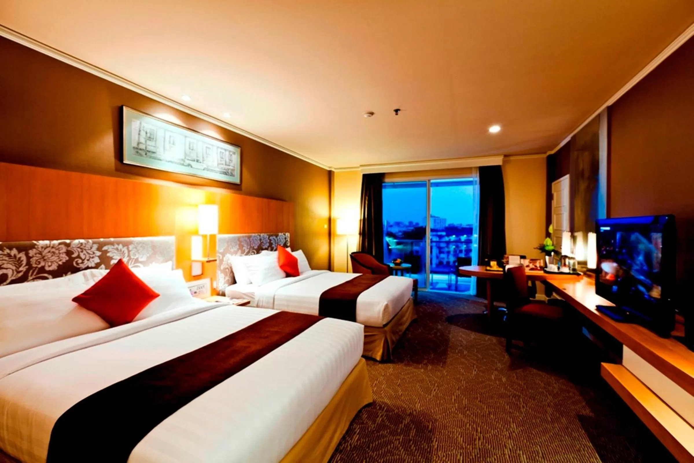 Deluxe Double or Twin Room with Balcony Pool View in Royal Princess Larn Luang - SHA Extra Plus
