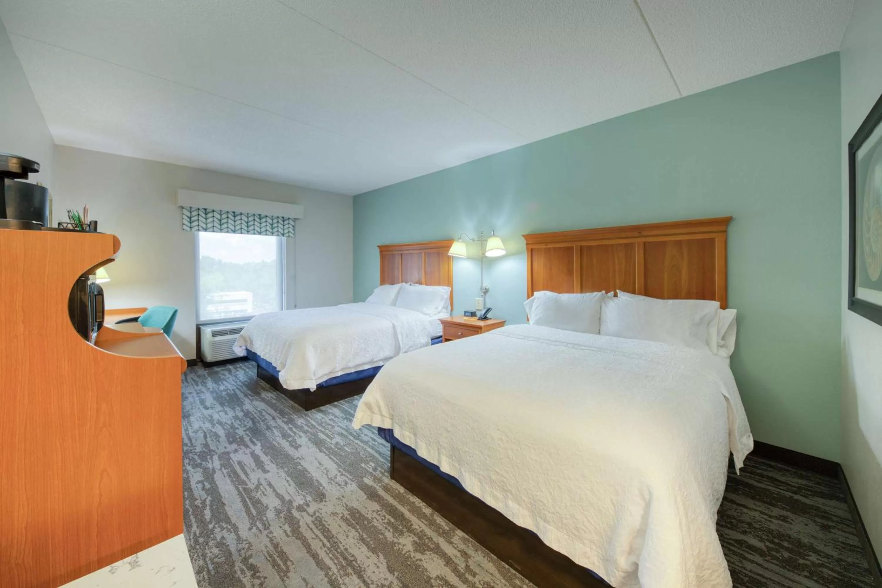 Queen Room with Two Queen Beds - Non-Smoking in Hampton Inn Wilmington University Area
