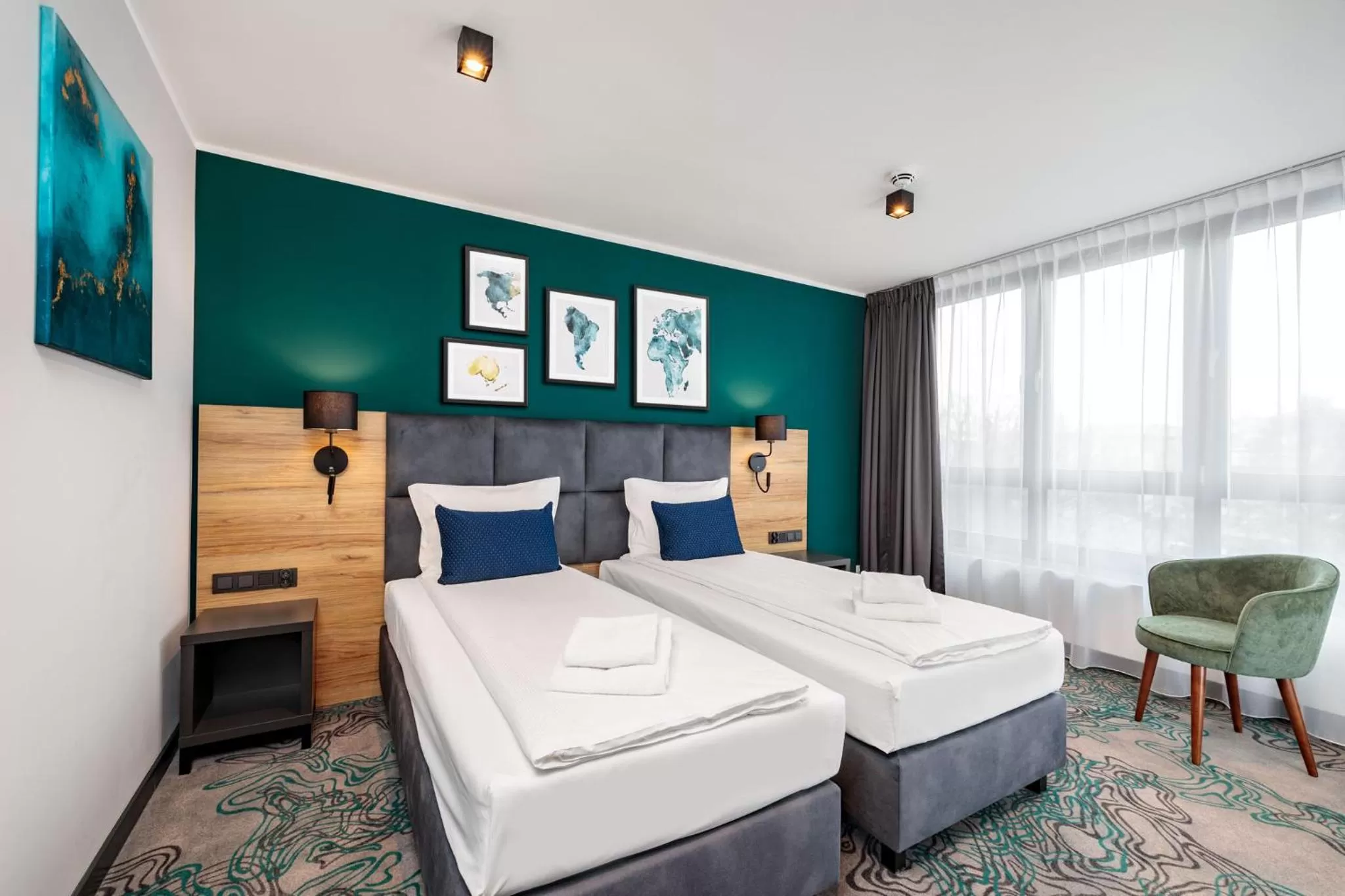 Standard Room 2 Single Beds in Hotel Kyriad Stargard