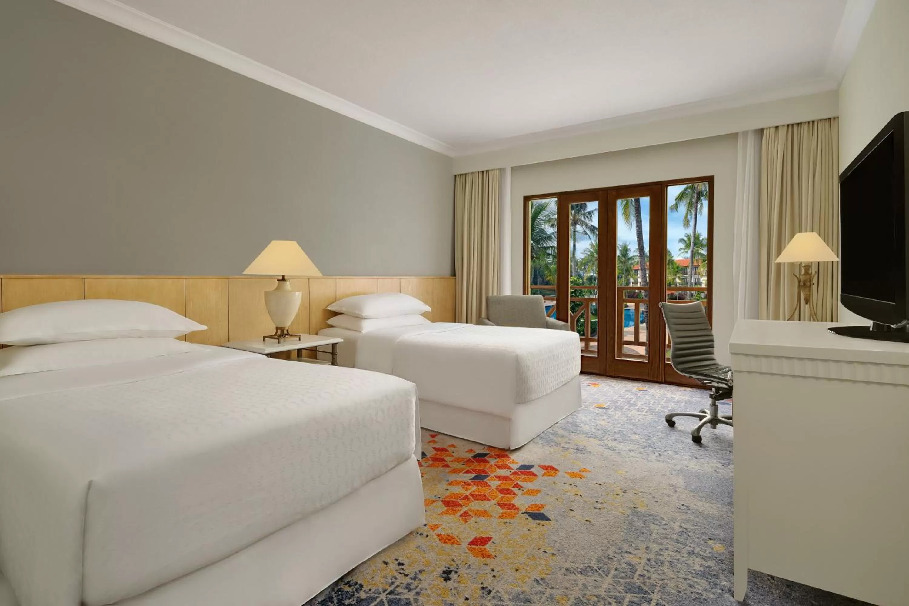 Deluxe Twin Room with Balcony and Garden View - Non-Smoking in AKAR Hotels & Resort Lampung