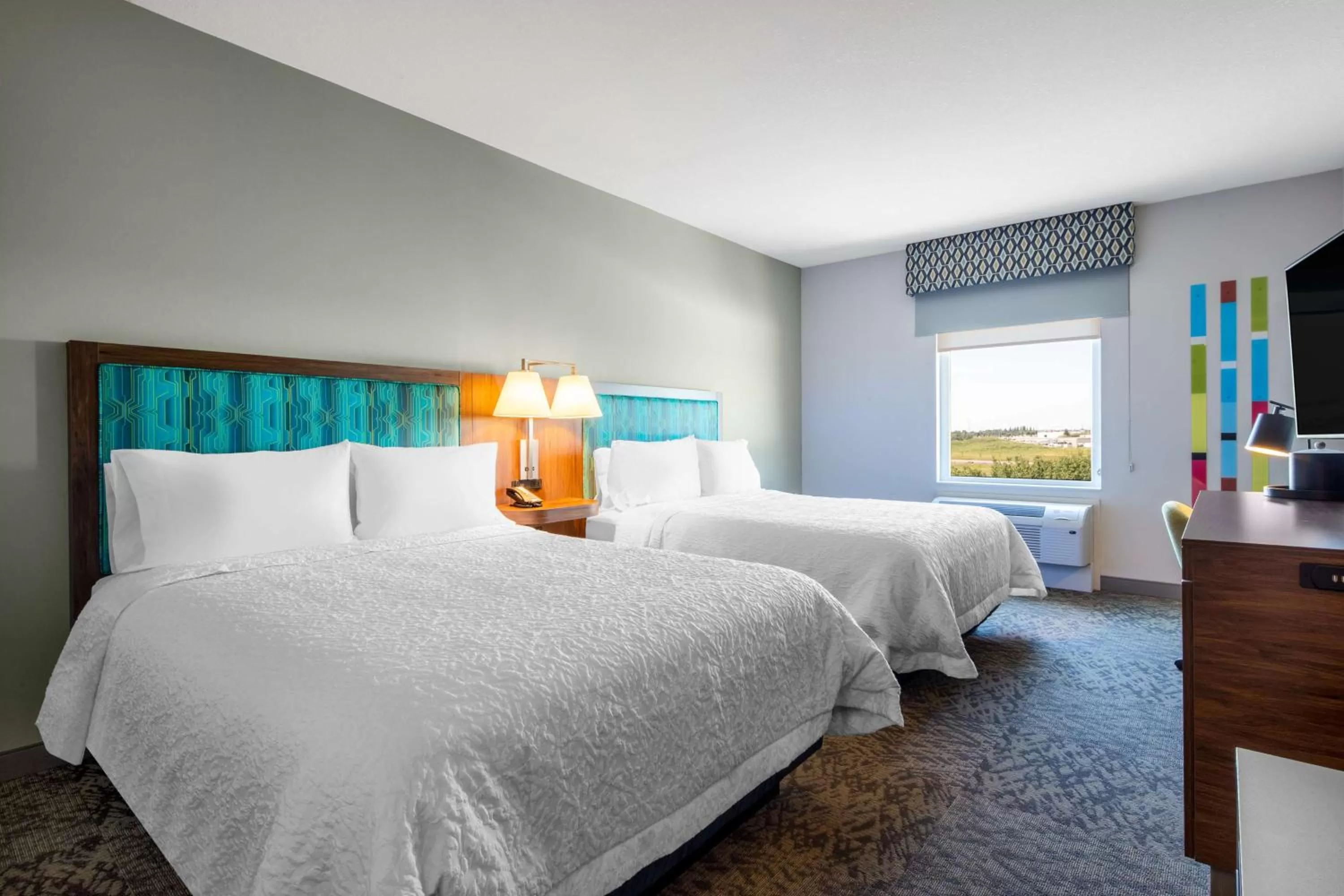 Queen Room with Two Queen Beds in Hampton Inn & Suites Edmonton St. Albert, Ab