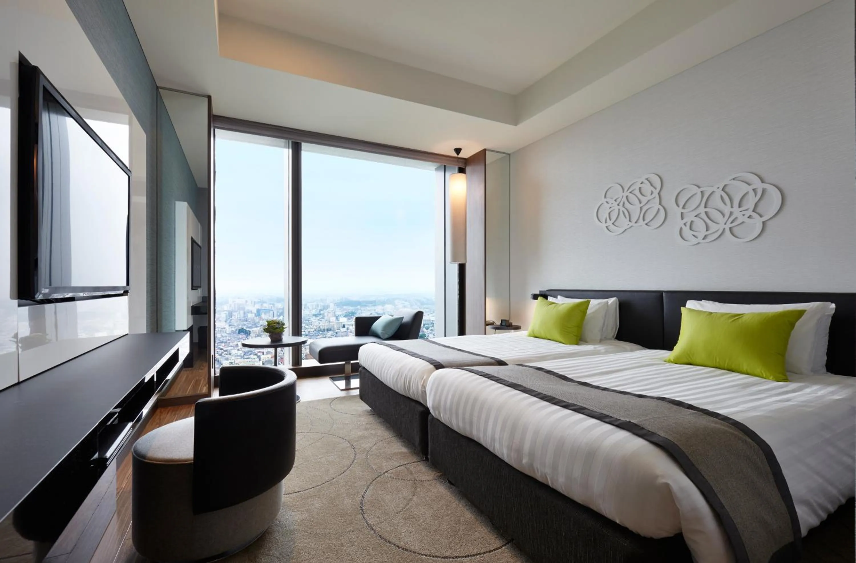 Superior Hollywood Twin Room with River View - Non-Smoking in Futakotamagawa Excel Hotel Tokyu