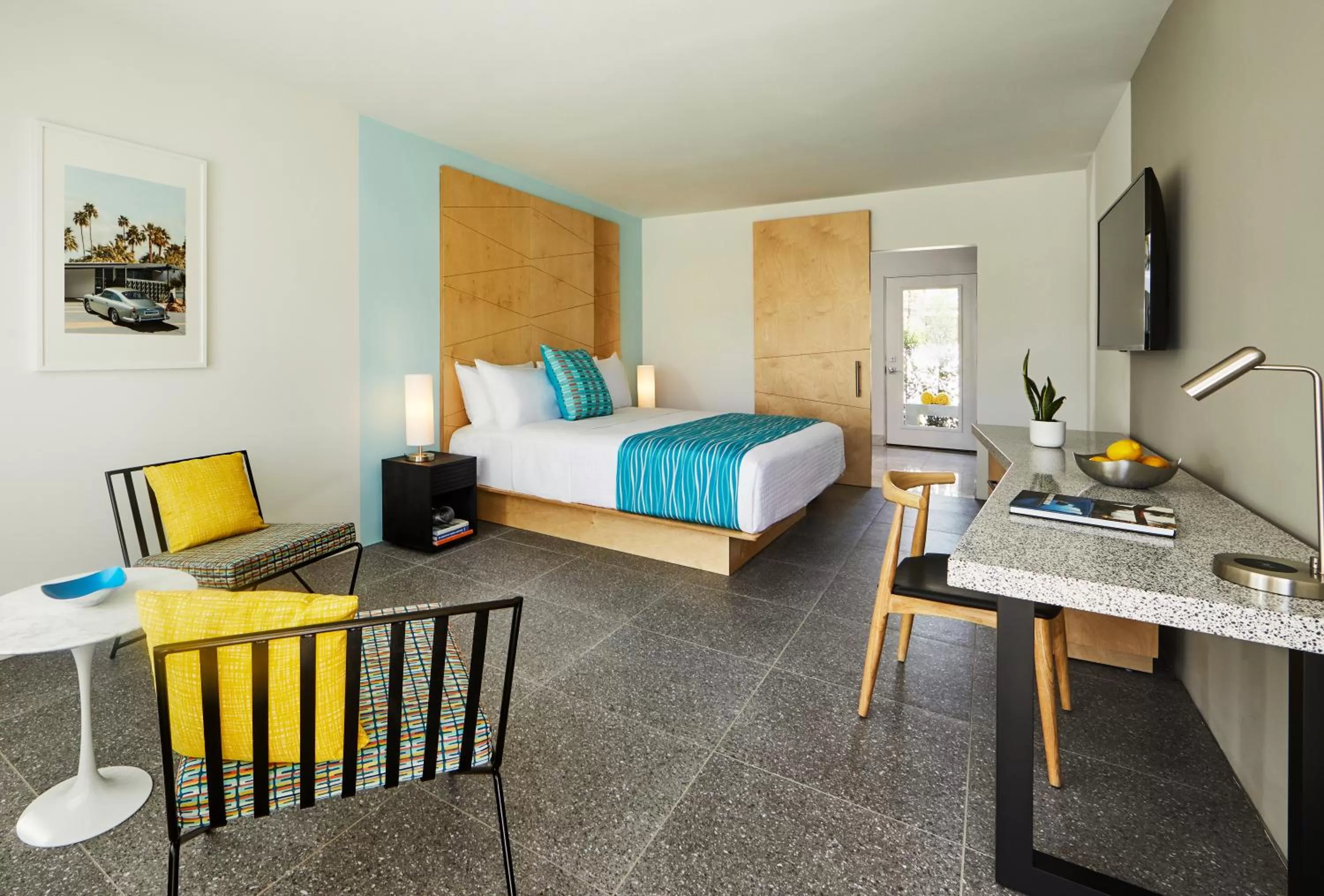 King Room with Patio in Twin Palms Resort - A Gay Men's Resort