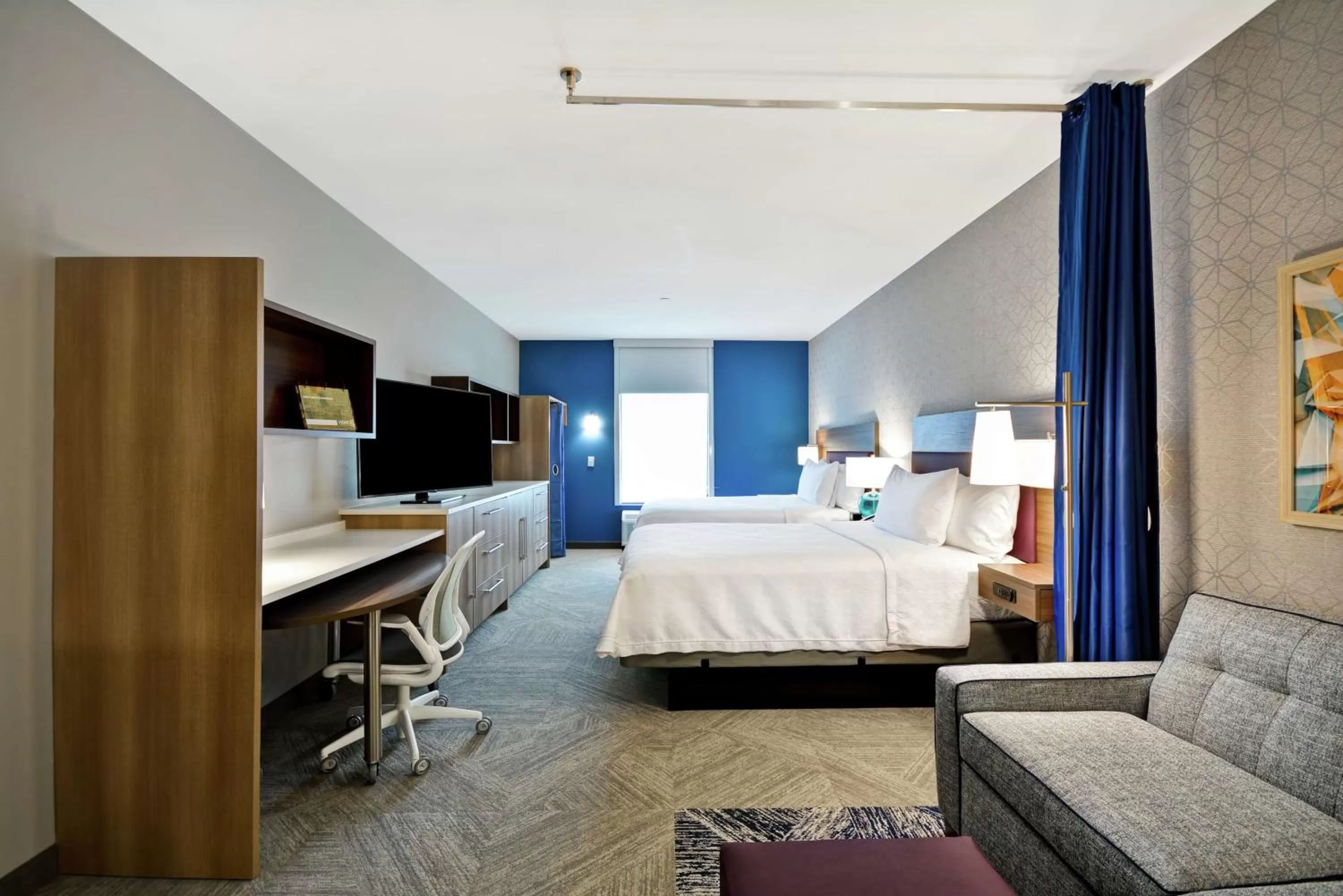 Queen Studio with Two Queen Beds - Non-Smoking in Home2 Suites Plano Legacy West