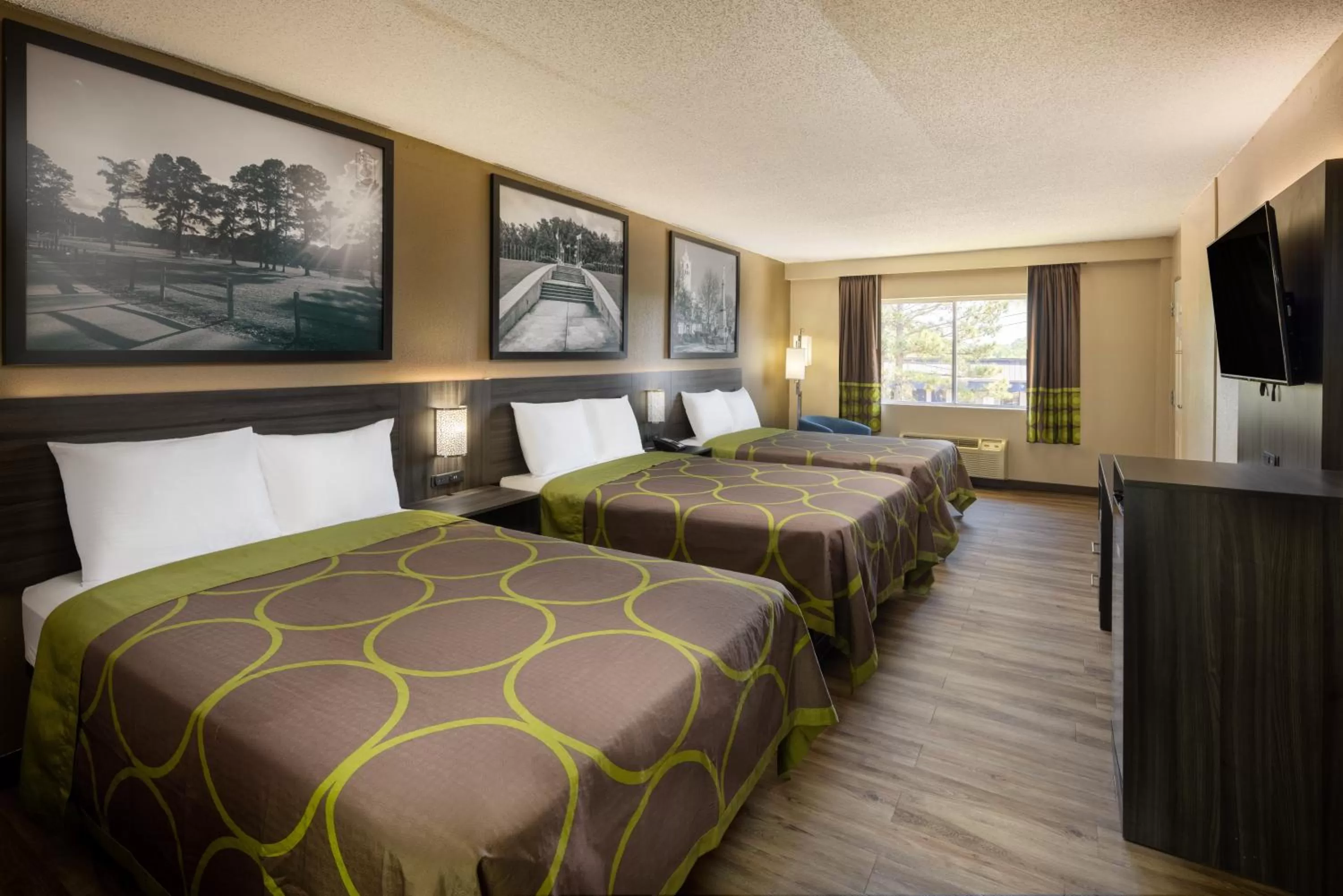 3 Double Beds, Family Room, Non-Smoking in Super 8 by Wyndham McDonough GA