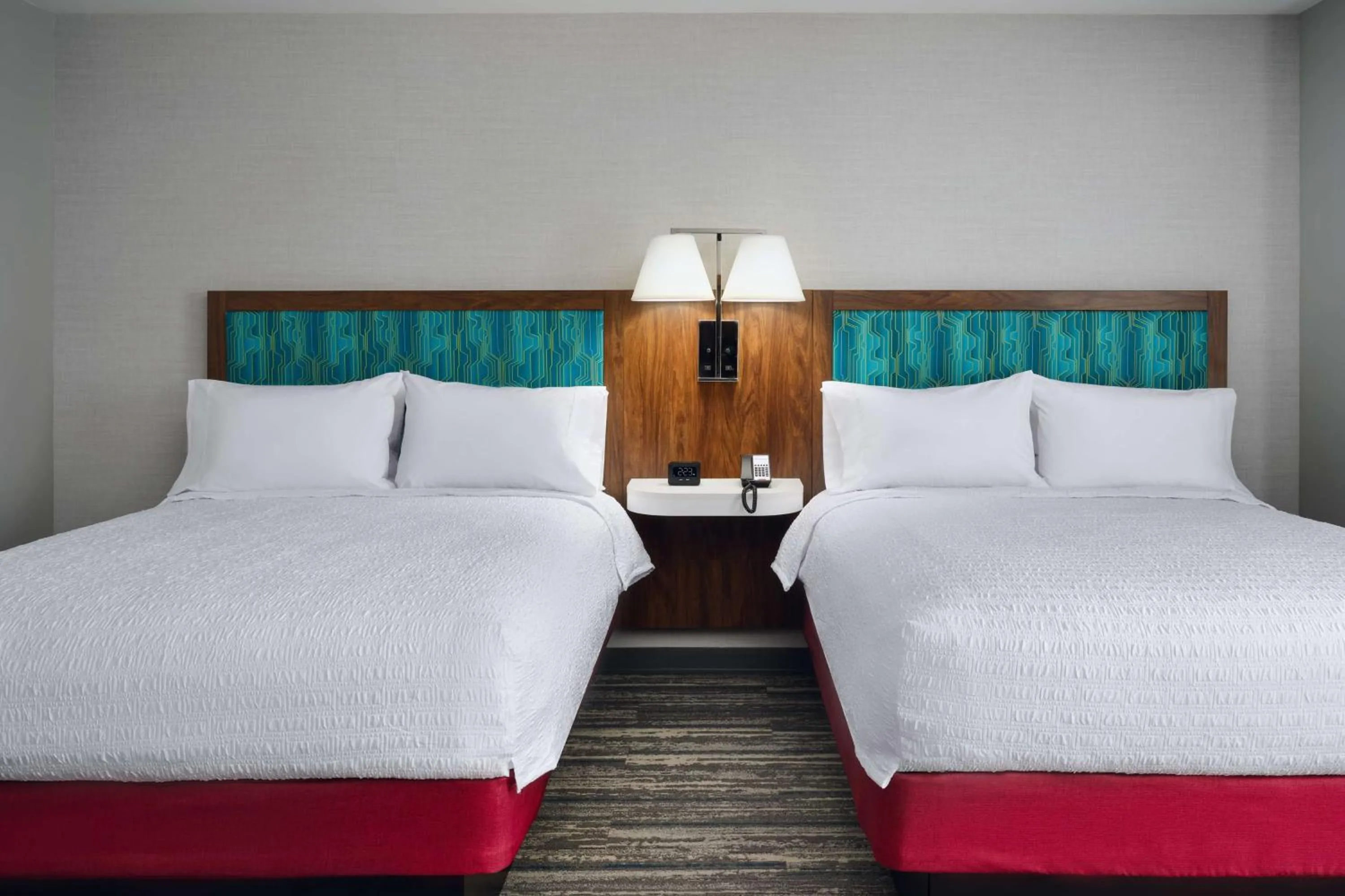 Queen Room with Two Queen Beds and Roll in Shower - Mobility Accessible in Hampton Inn Towson Downtown