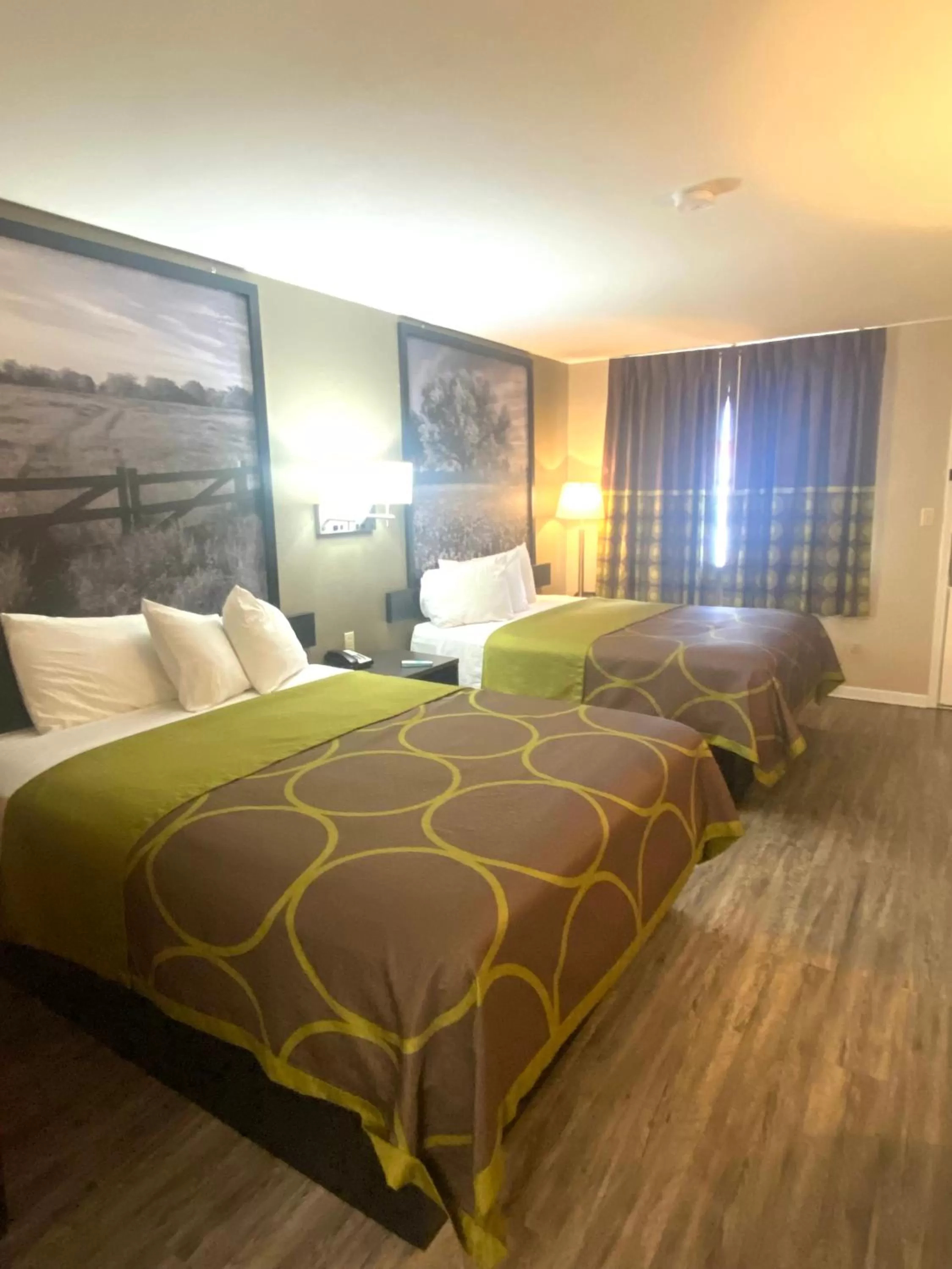 Queen Room with Two Queen Beds and Roll-In Shower - Mobility Accessible/Non-Smoking in Super 8 by Wyndham Terrell