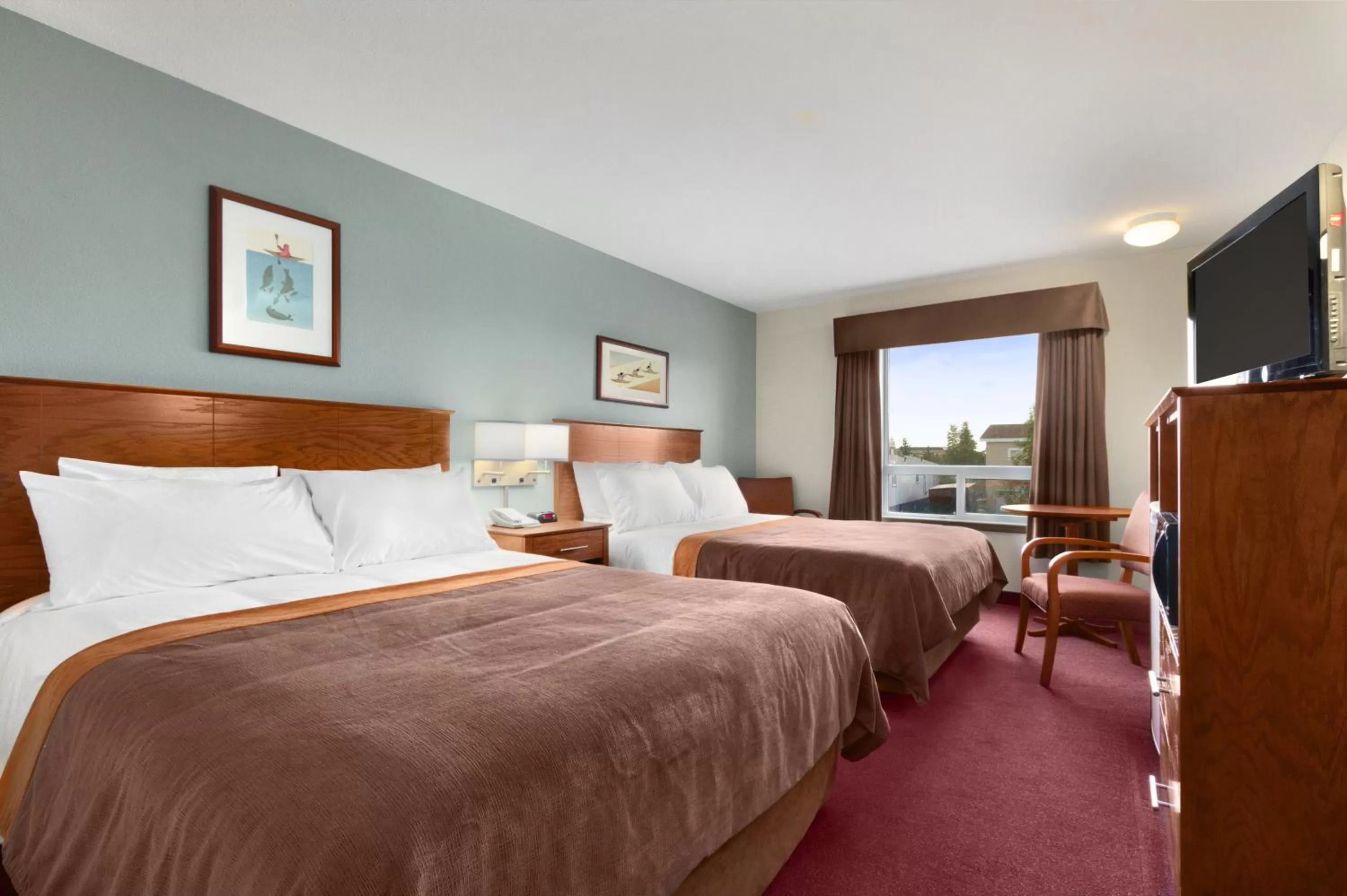 Queen Room with Two Queen Beds - Non-Smoking in Super 8 by Wyndham Yellowknife