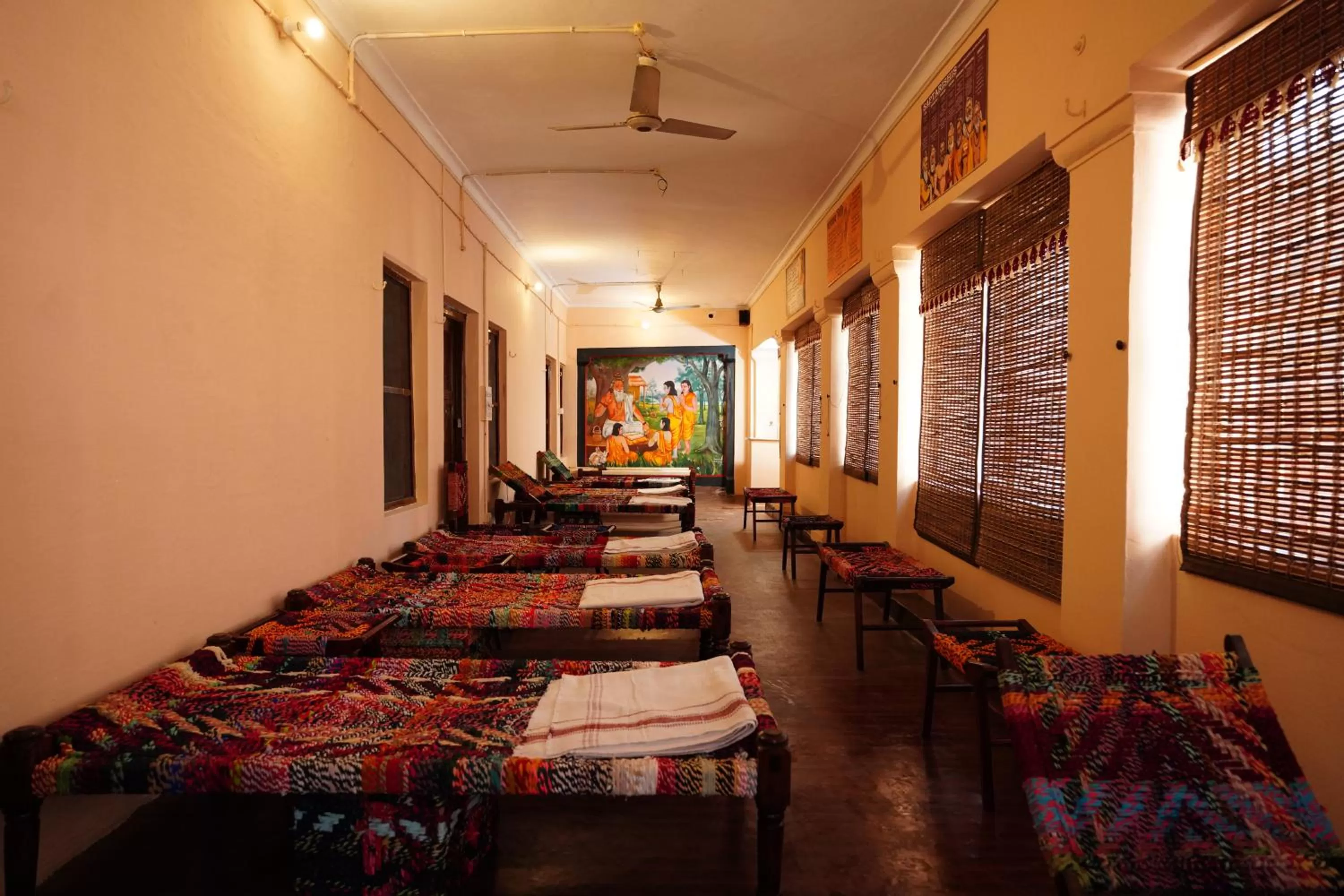 8-Bed Mixed Dormitory Room - single occupancy in Vedic Dham Ganga