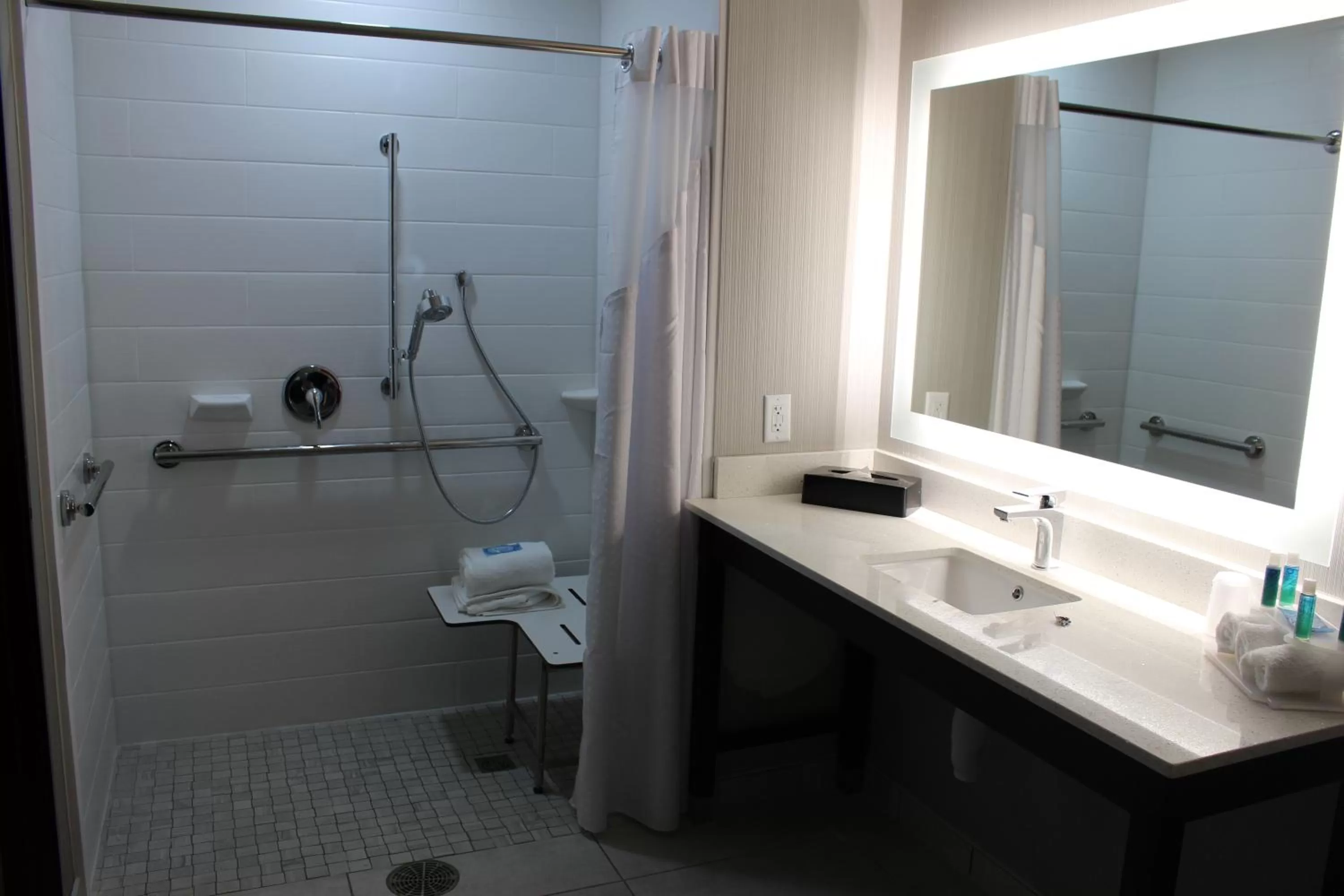 King Room with Roll-In Shower - Disability Access in Holiday Inn Express Shawnee by IHG