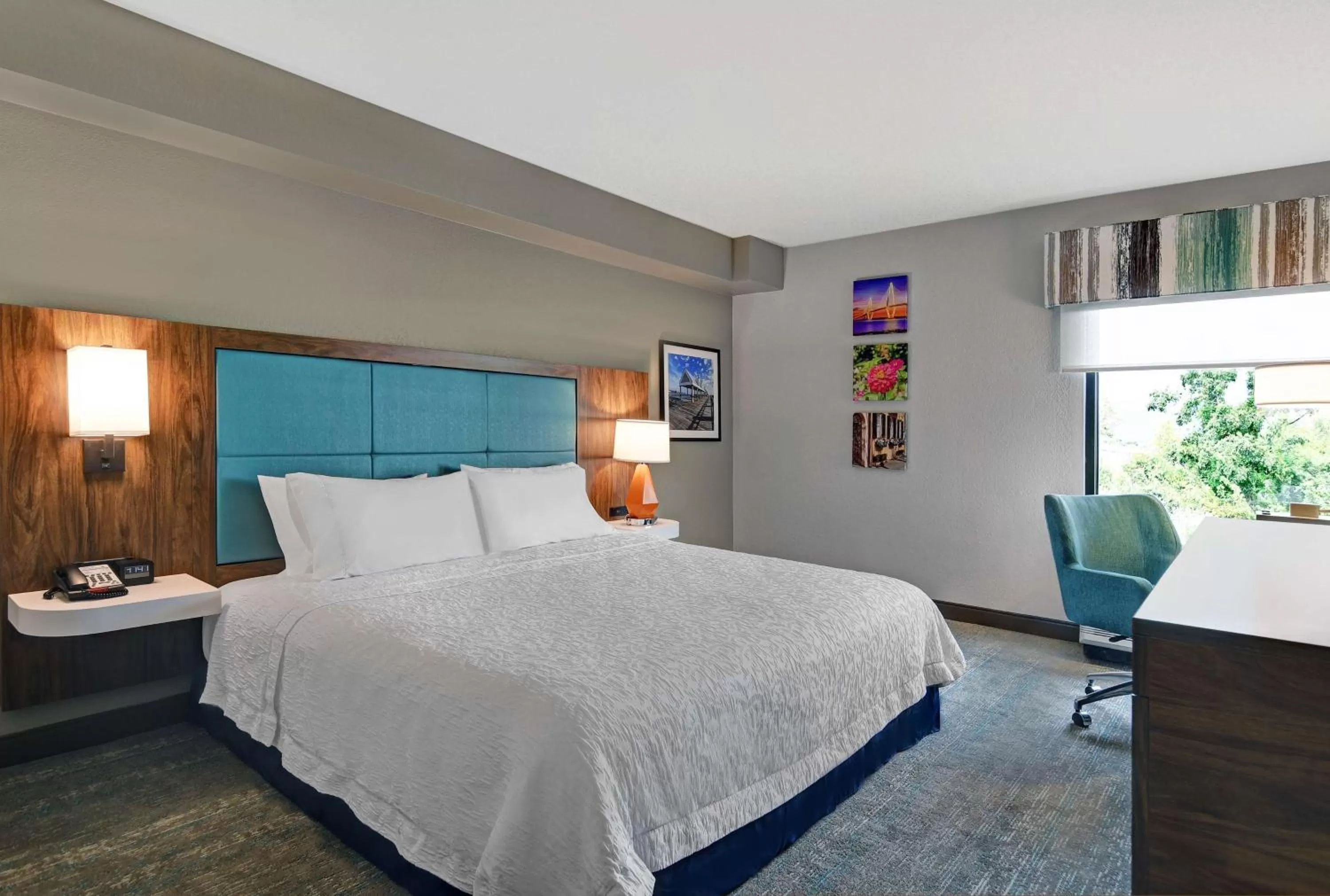 Queen Room with Tub - Hearing Accessible  in Hampton Inn Patriots Point