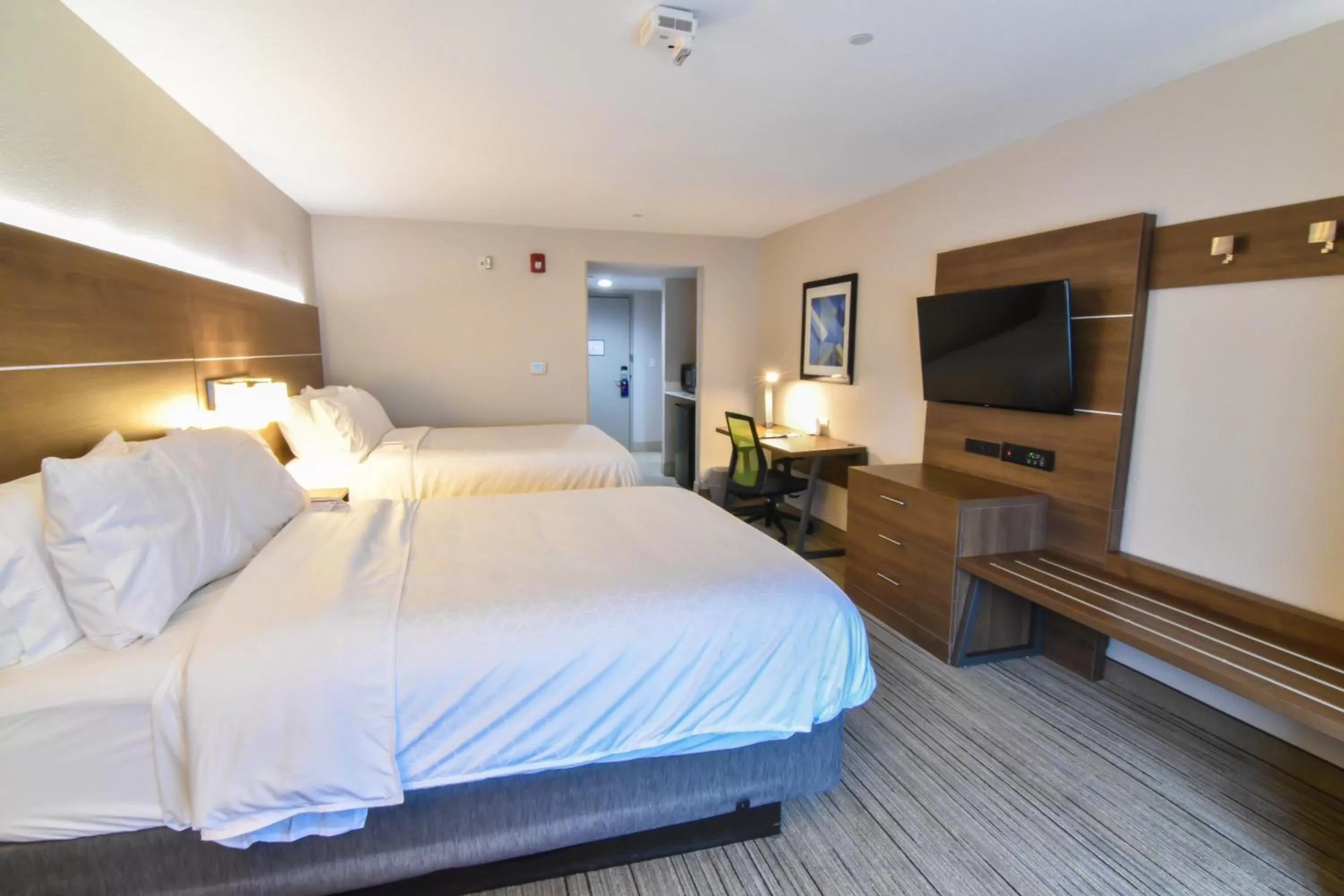Standard Queen Room with Two Queen Beds and Walk-In Shower in Holiday Inn Express & Suites - Indianapolis Northwest by IHG