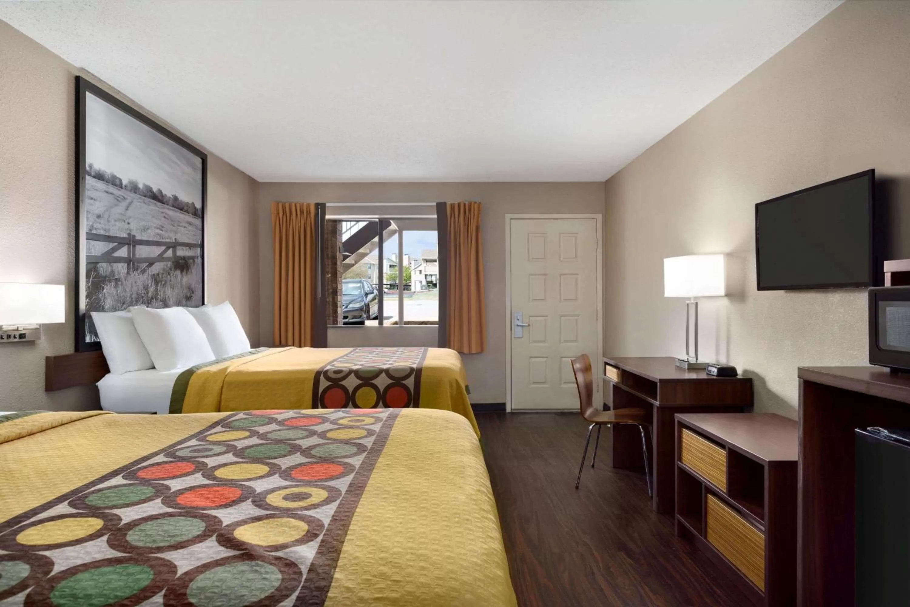 Queen Room with Two Queen Beds - Non-Smoking in Super 8 by Wyndham Universal City