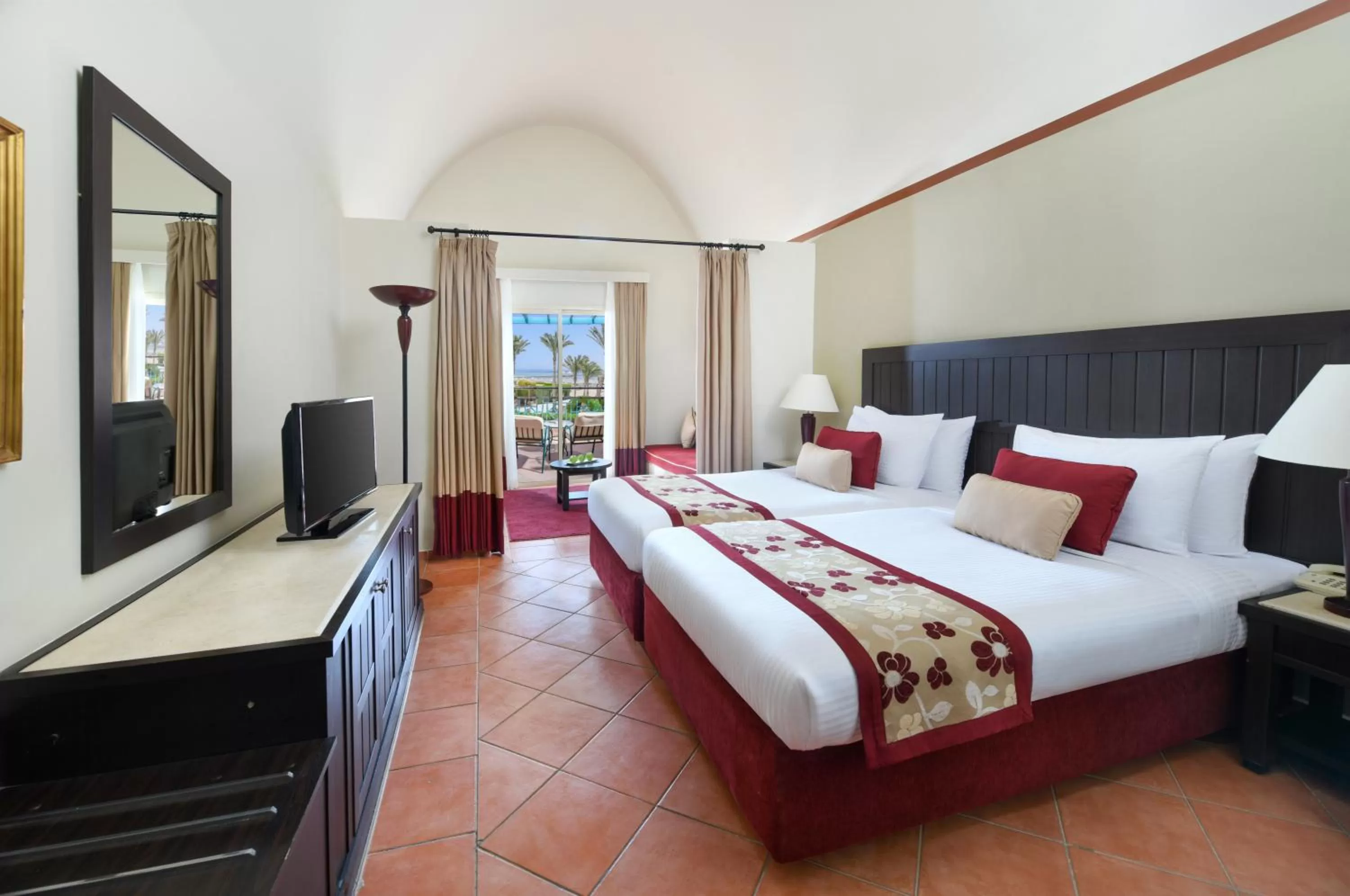 Deluxe Twin Room with Sea View in Magic World Sharm - Club by Jaz