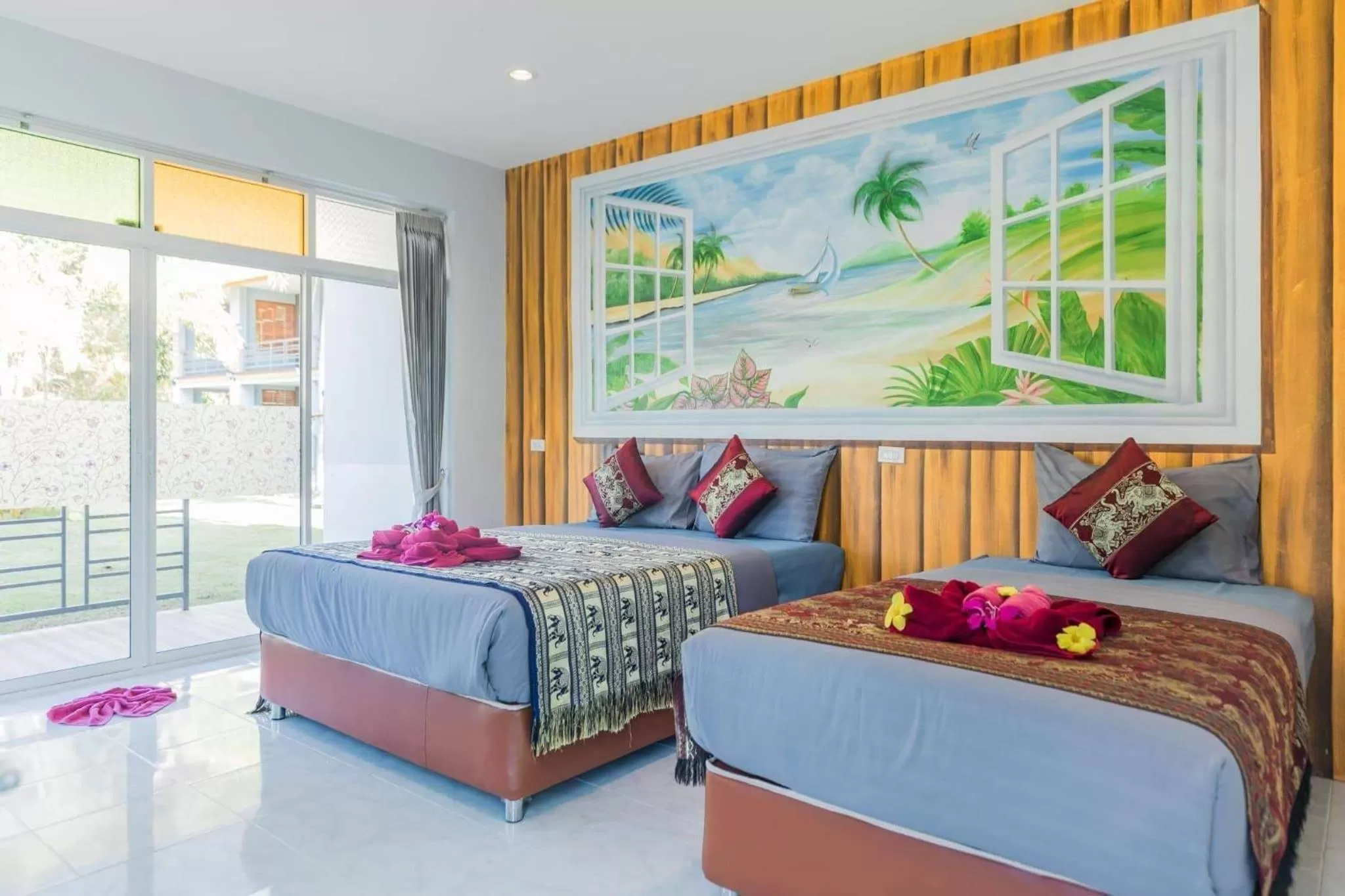 Triple Room with Pool View in Khaosok Rainforest Resort