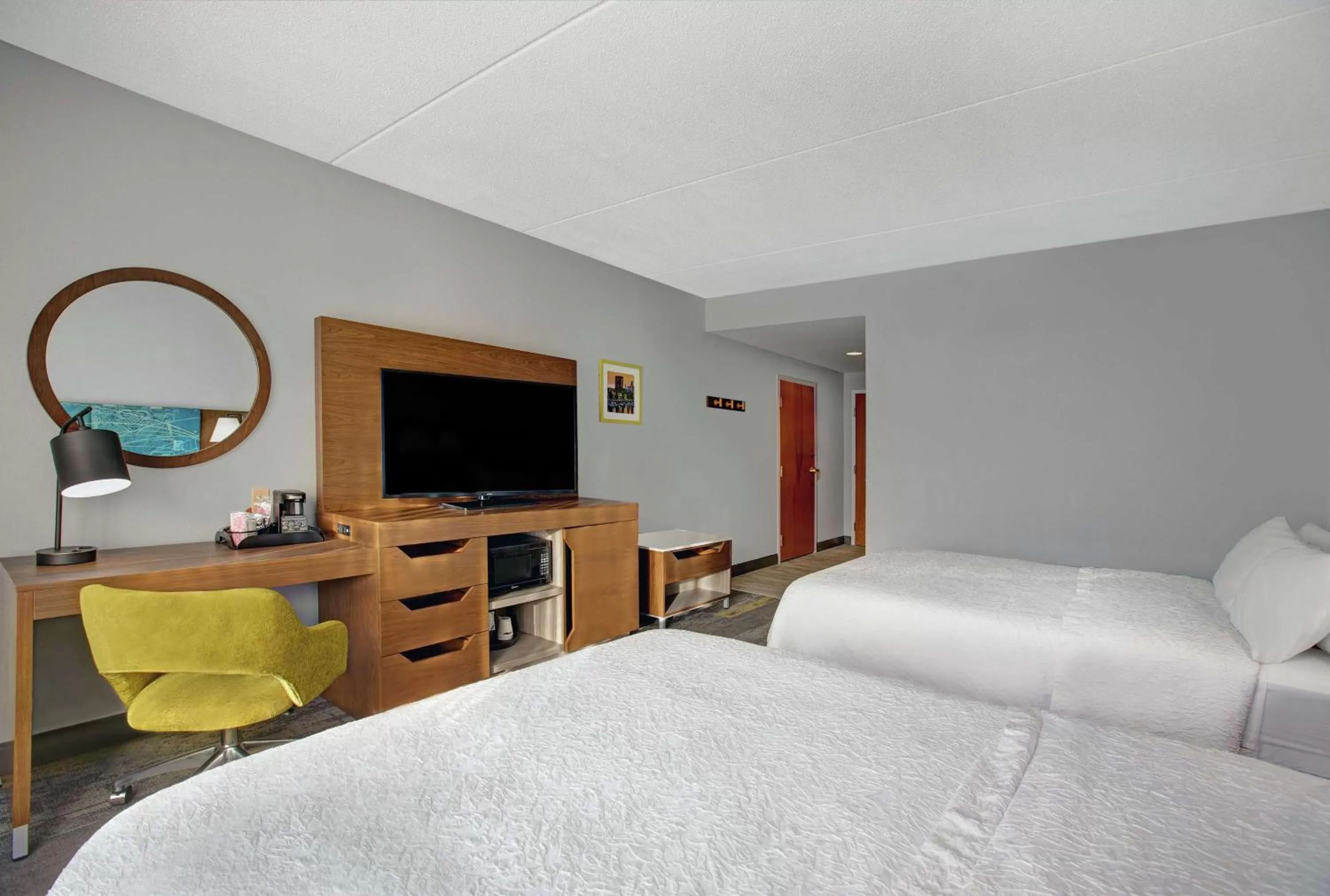 Double Room with Two Queen Beds and Bath Tub - Mobility and Hearing Access/Non-Smoking in Hampton Inn & Suites Augusta West