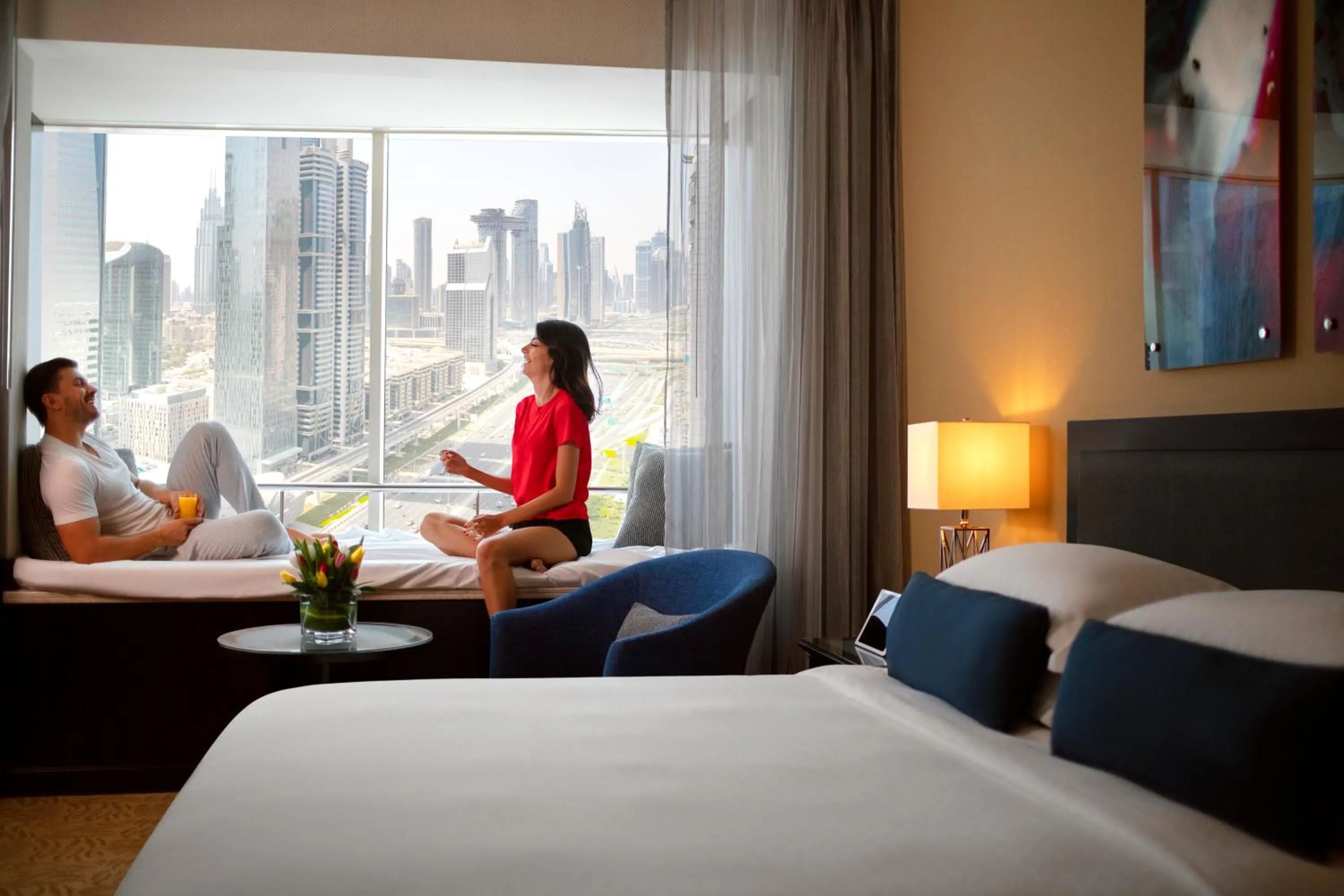 Window-Seat View Room - King Bed in Towers Rotana - Dubai