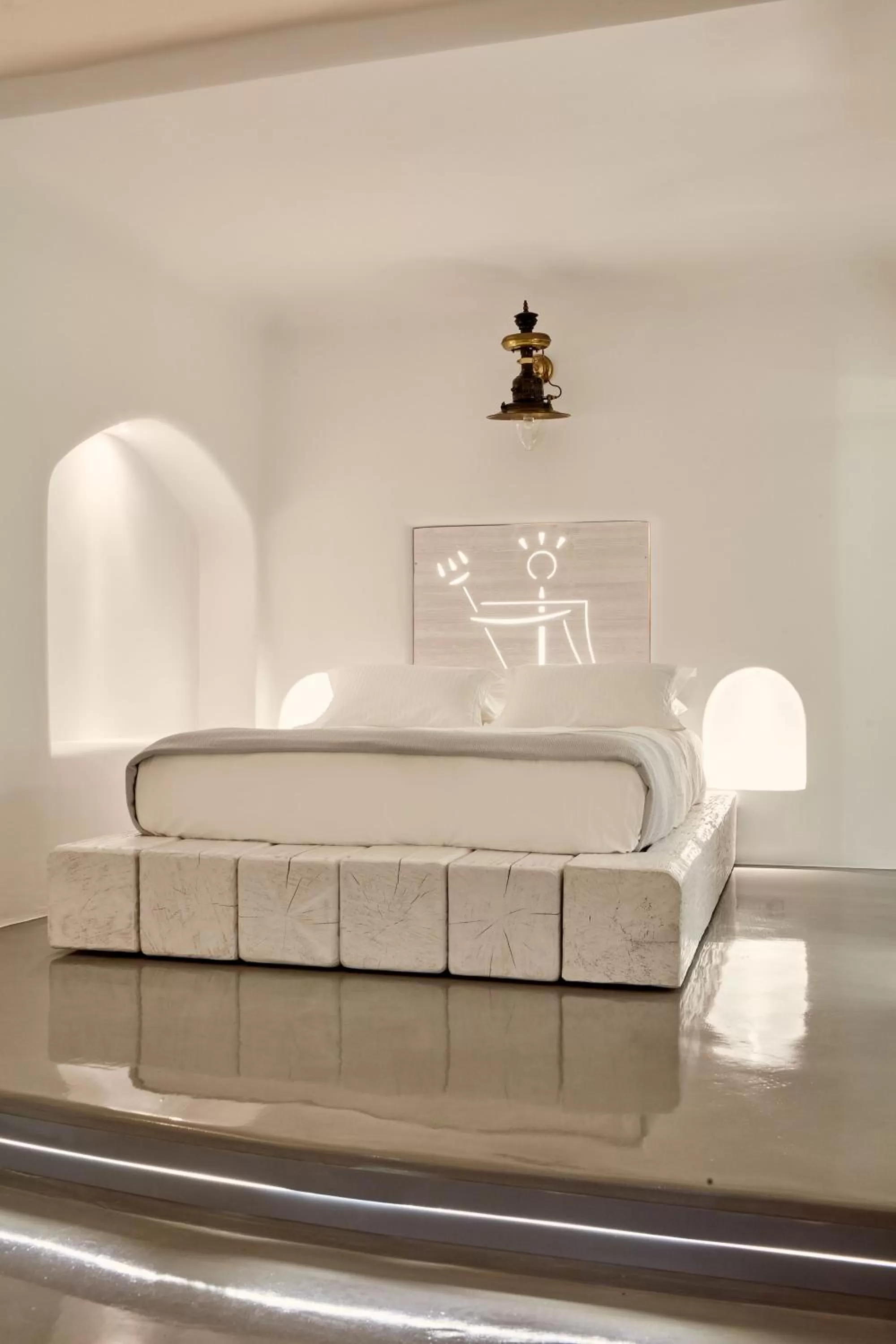 Deluxe double room with Caldera view in Homeric Poems