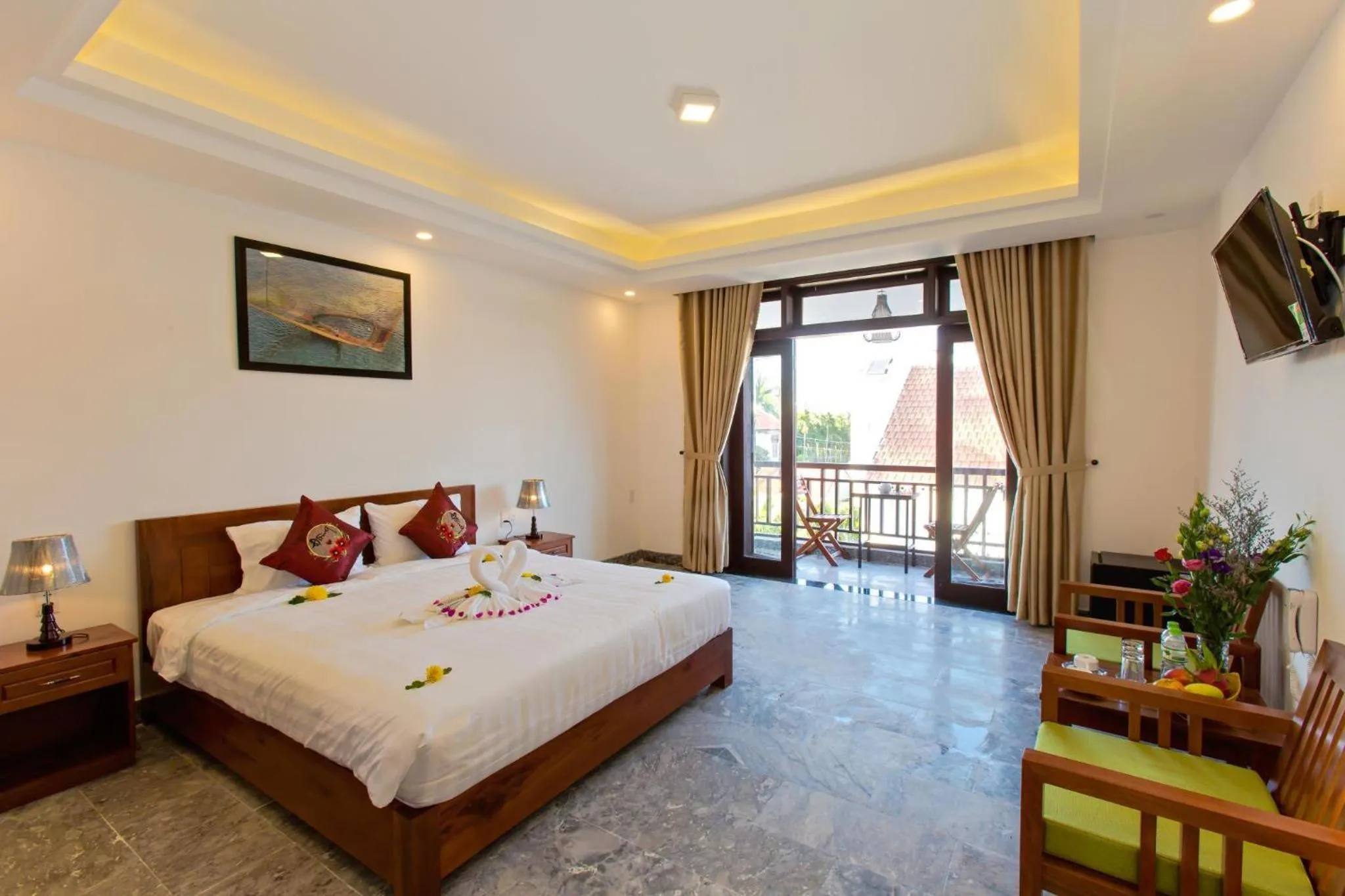 Queen Room with Pool View in Trendy Life Villa Hoi An