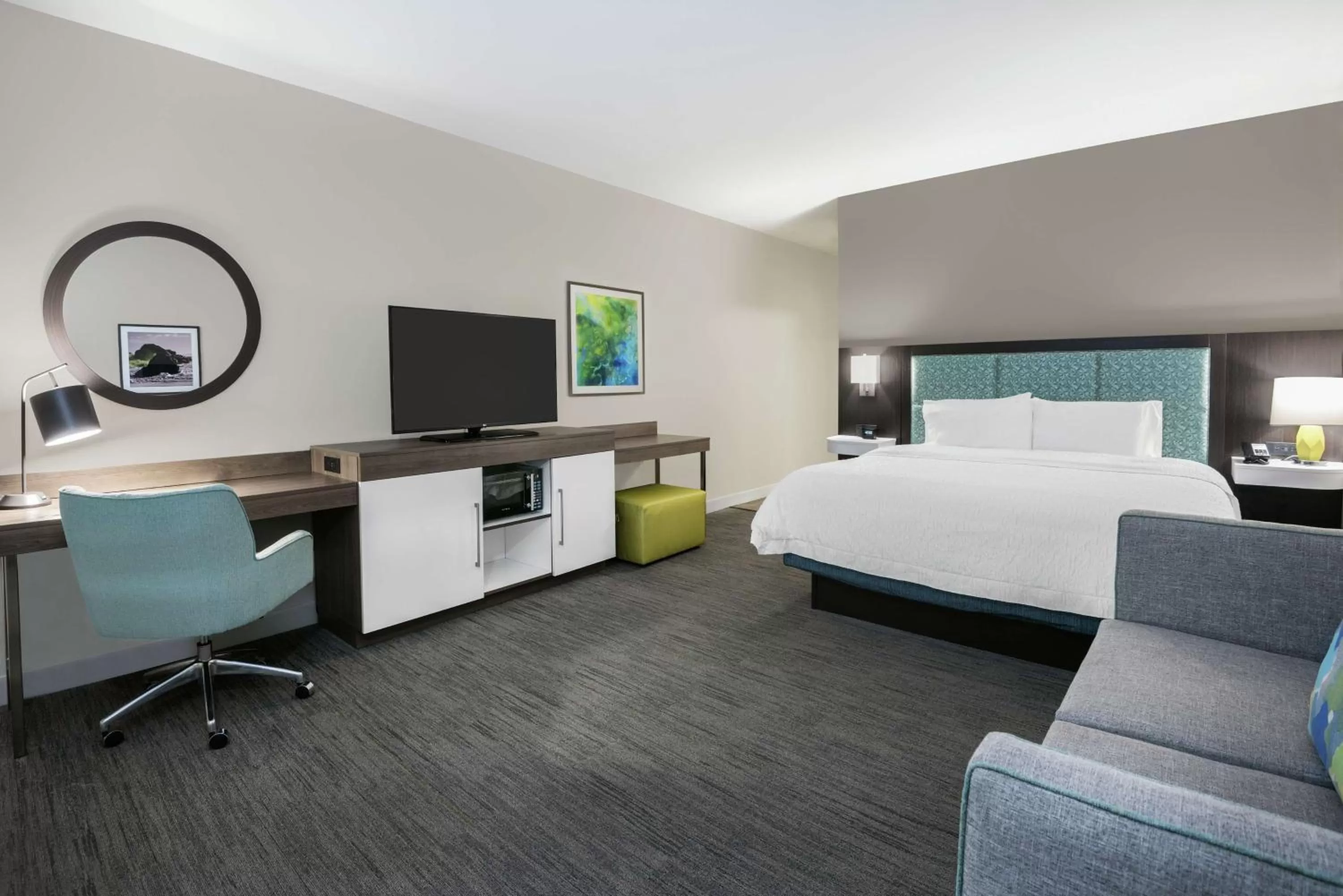 Premium King Room with Sofa Bed - Non-Smoking in Hampton Inn & Suites By Hilton-Corpus Christi Portland,Tx