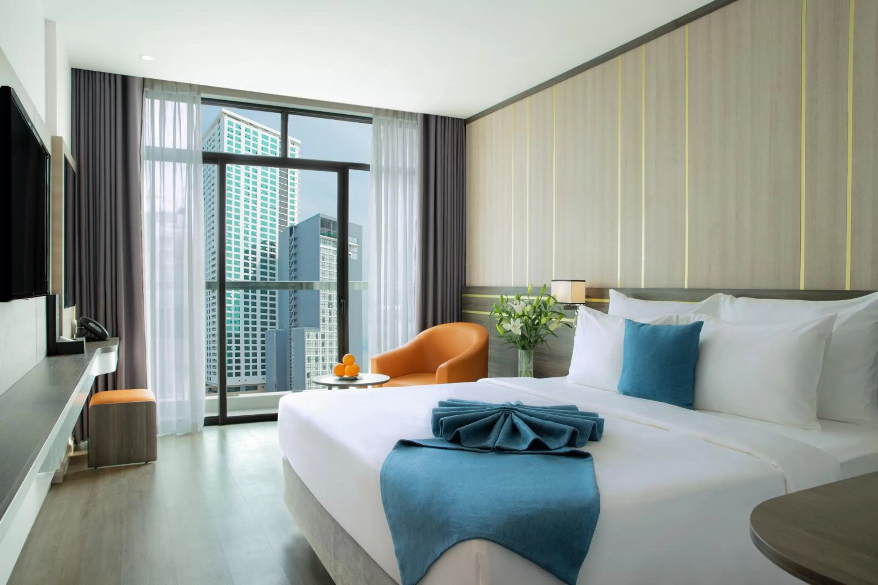 Senior Triple City View with Balcony in Seana Hotel