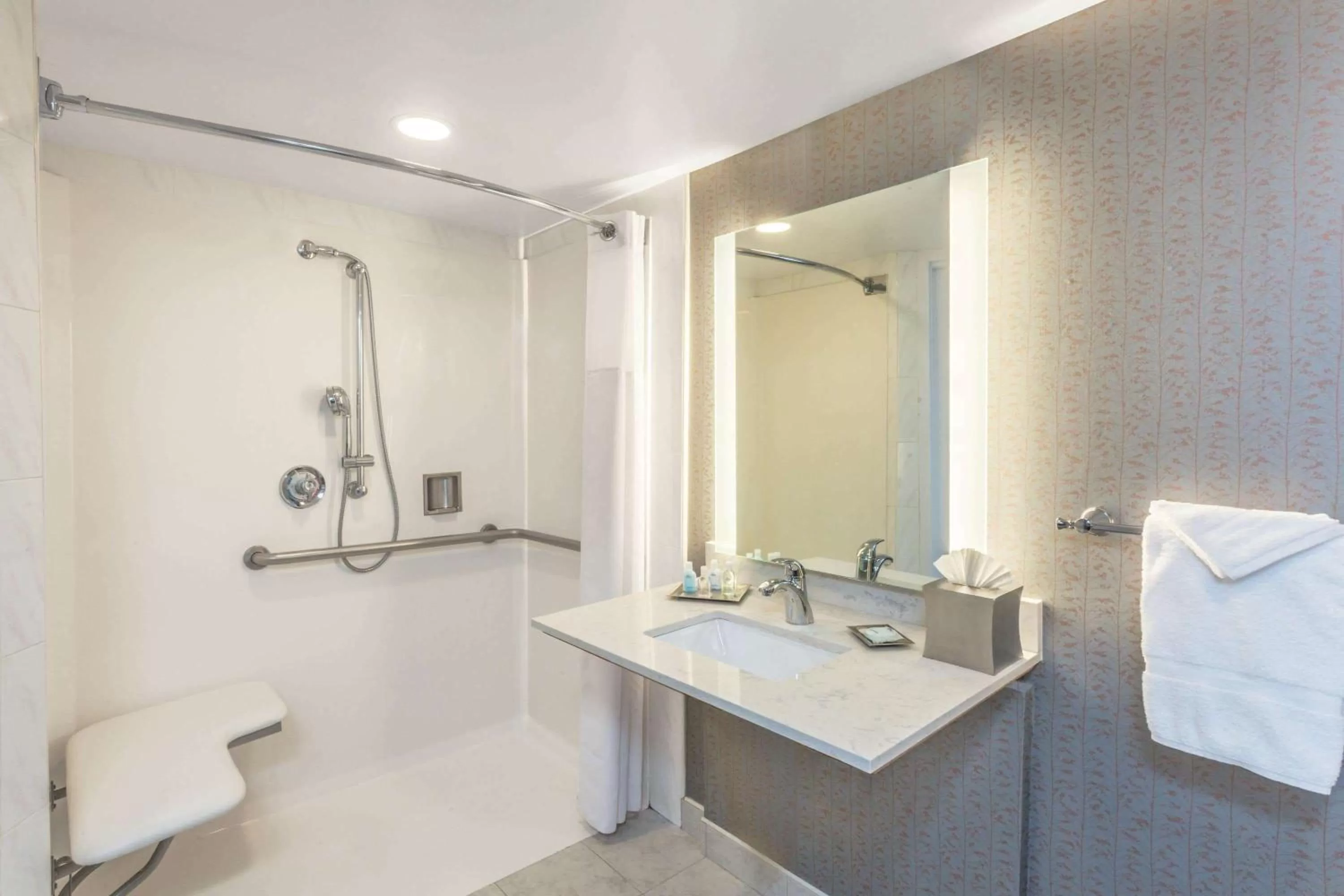 King Room with Roll-in Shower - Mobility Accessible/Non-Smoking in Wyndham Visalia