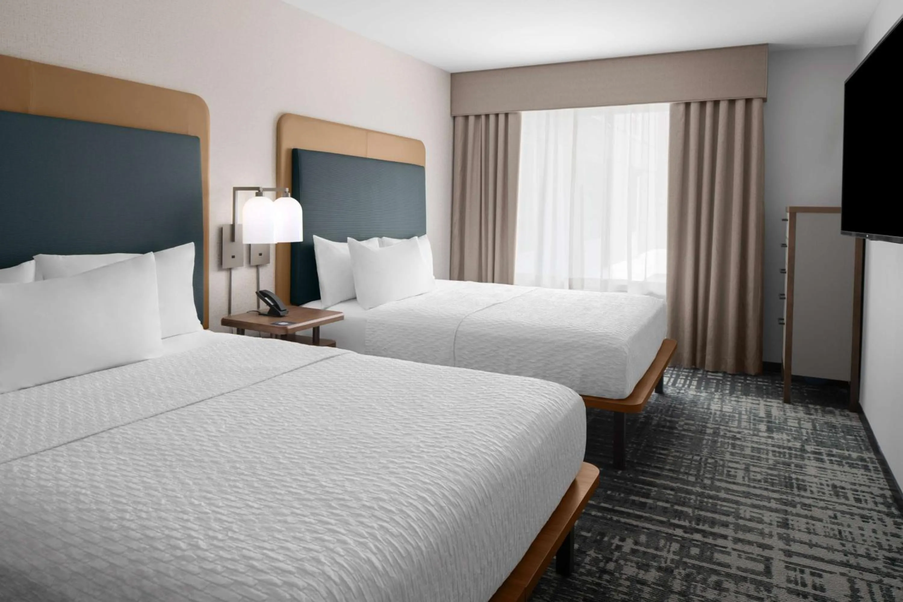 One-Bedroom Queen Suite with Two Queen Beds in Homewood Suites By Hilton Charlotte Uptown First Ward
