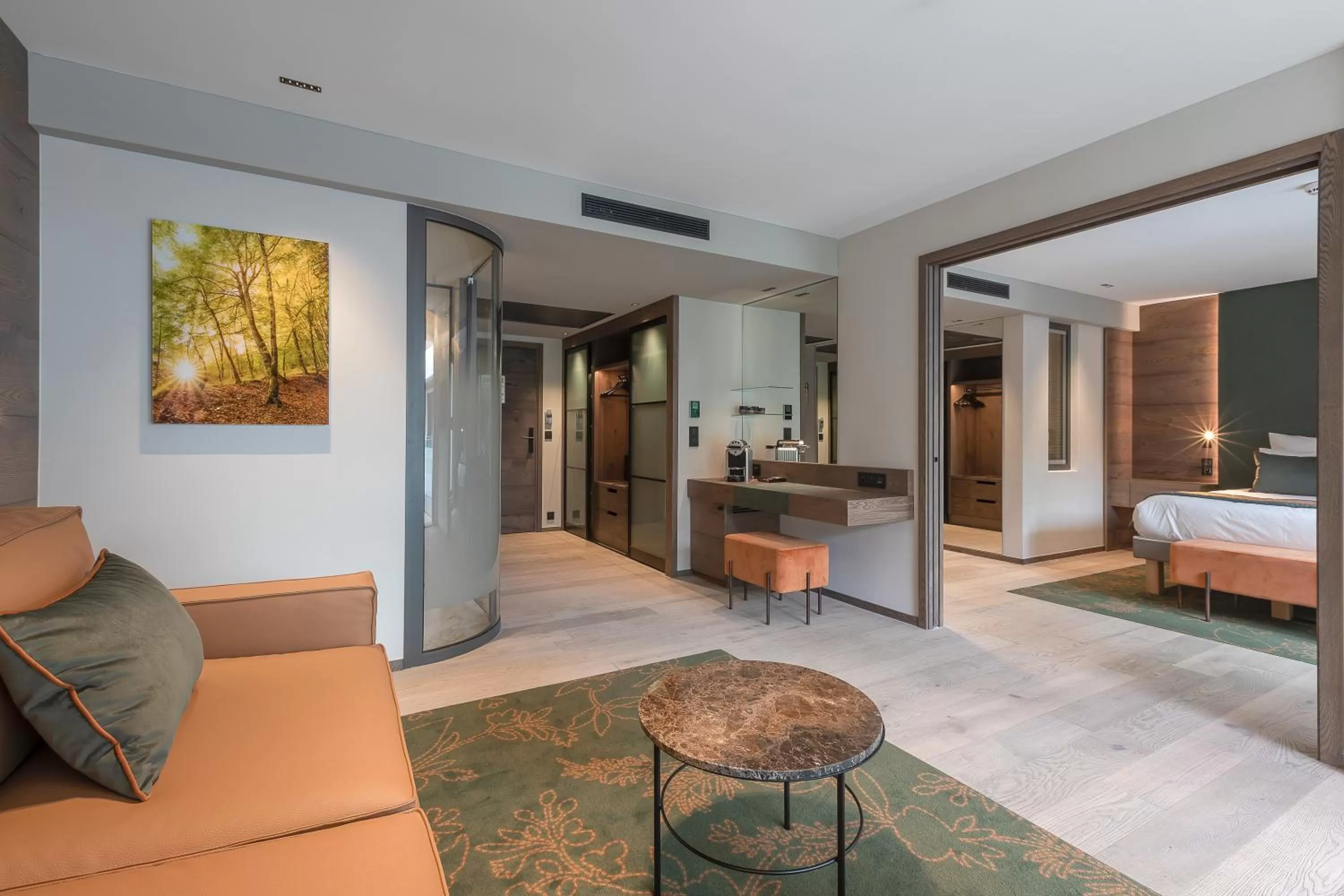 Family Junior Suite with Balcony complimentary spa access in Rivage Hôtel & Spa Annecy