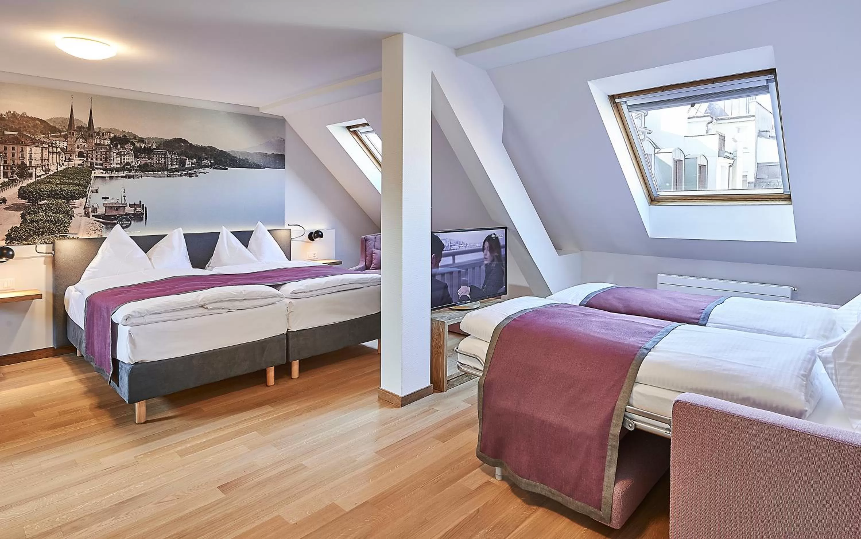 Superior Family Room in Hotel Central Luzern