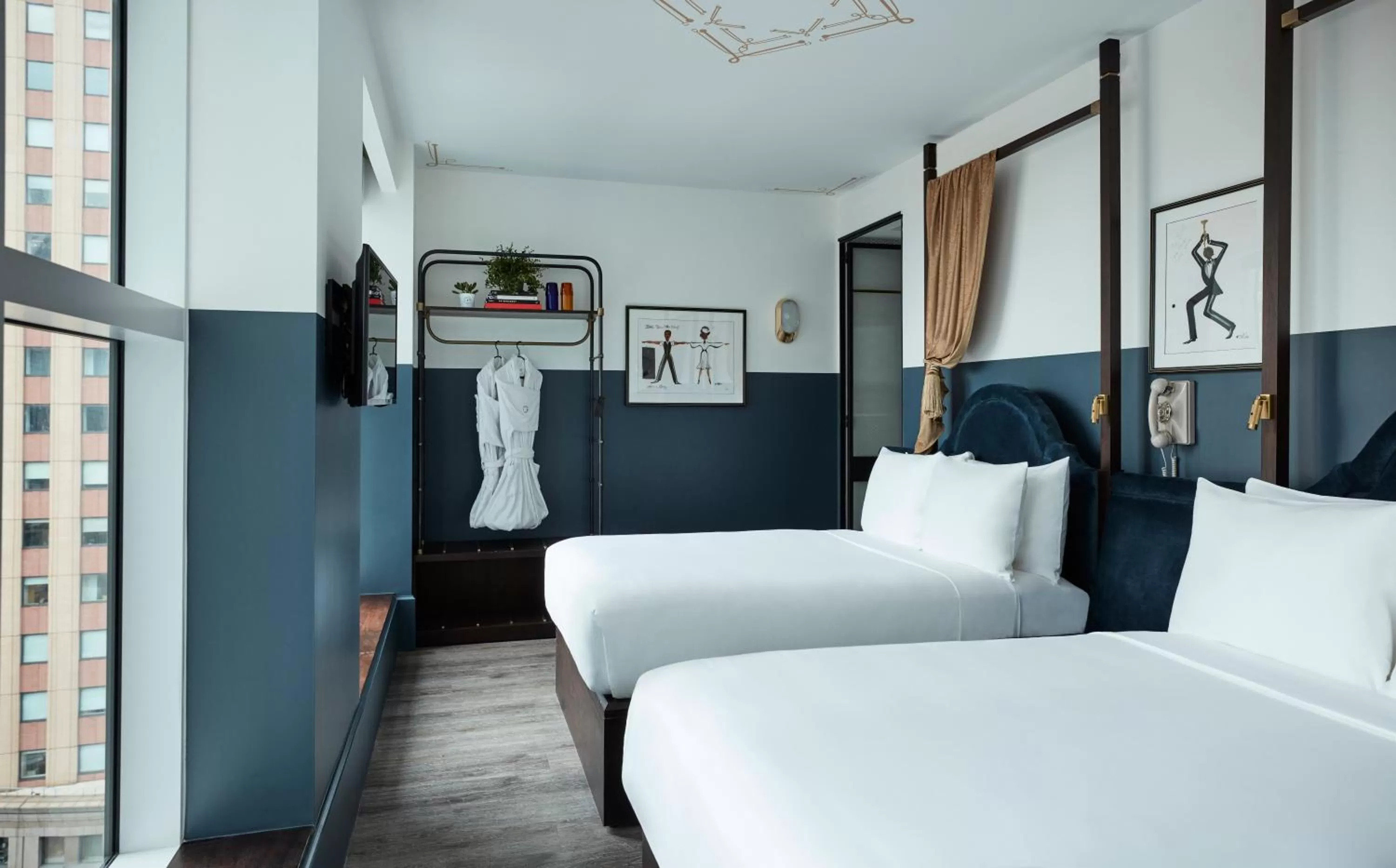 Deluxe Double Room with Two Double Beds in CIVILIAN Hotel