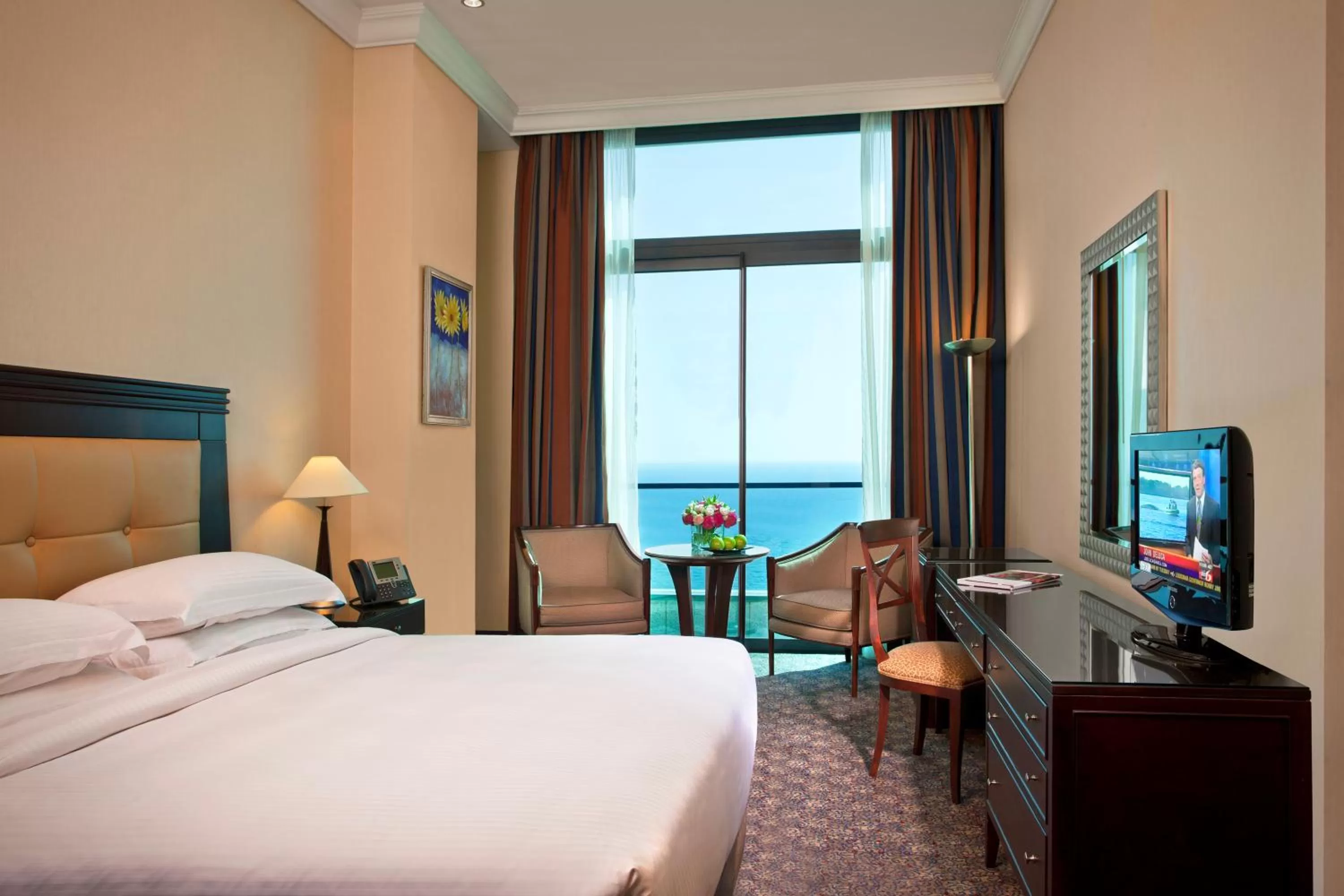 Sea Front Family Suite - King and Twin Beds in Raouche Arjaan by Rotana