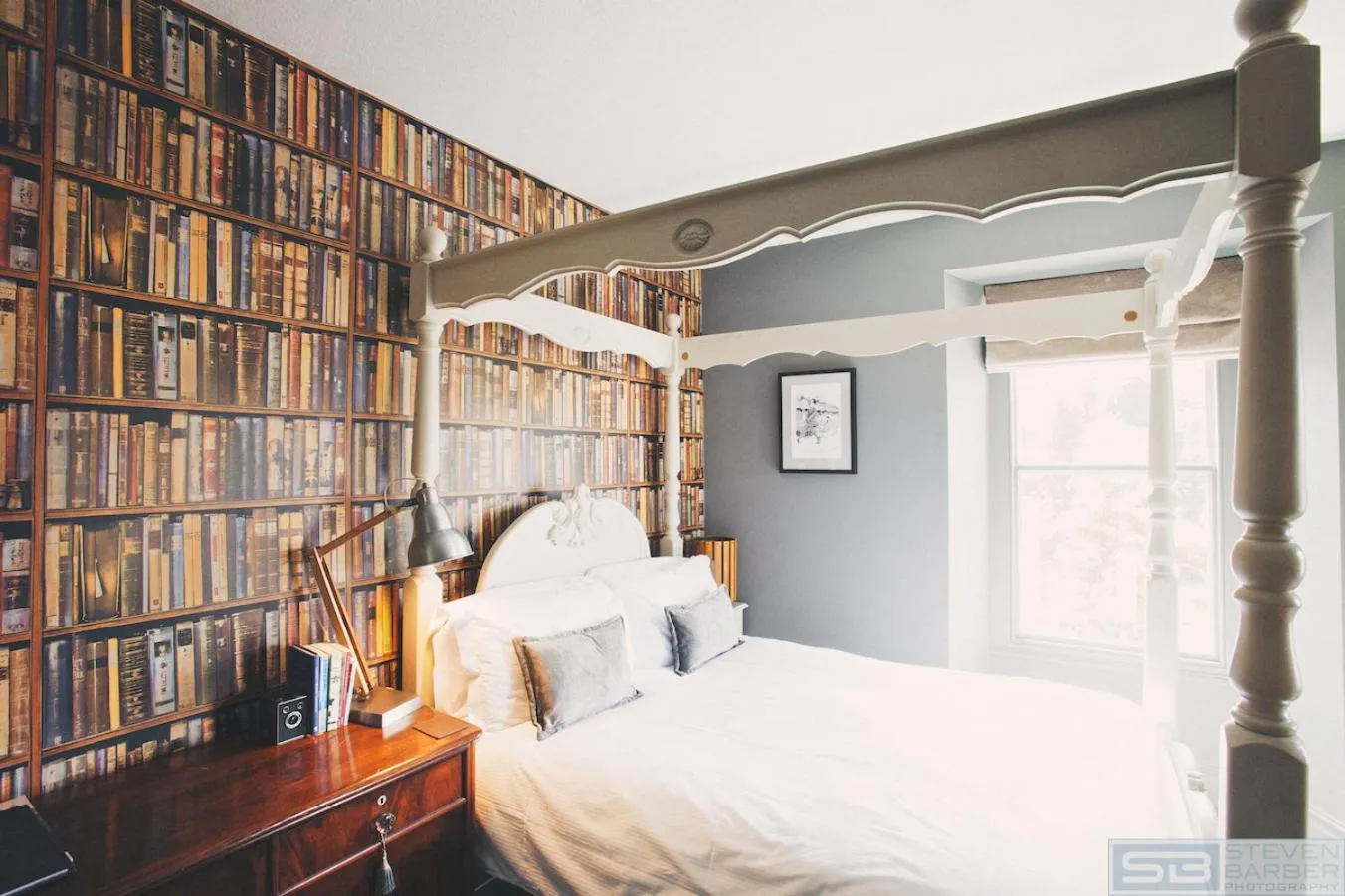 Double Room with Four Poster Bed - 1st Floor Front in Rum Doodle, Windermere B&B