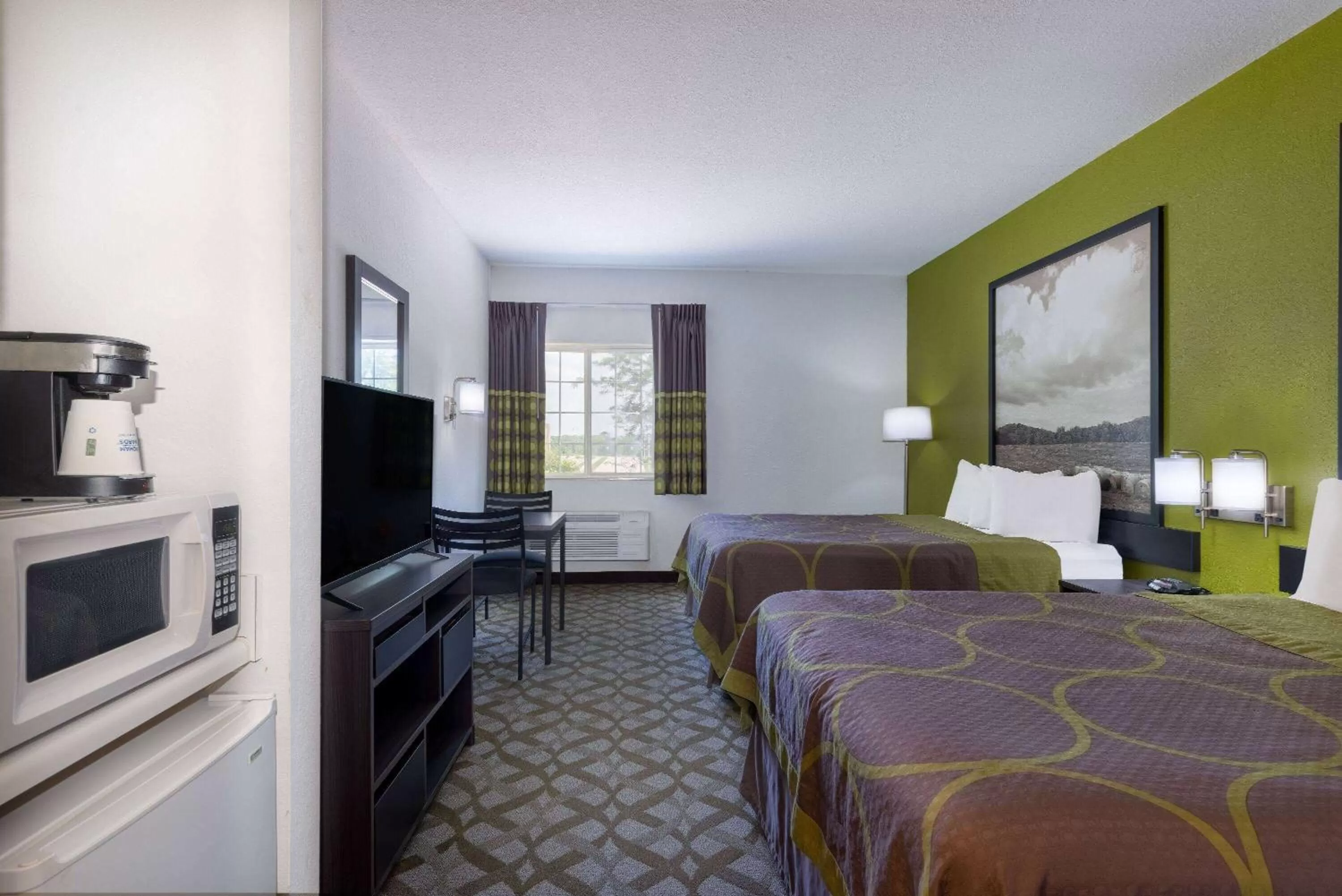 Queen Room with Two Queen Beds - Non-Smoking in Super 8 by Wyndham De Soto