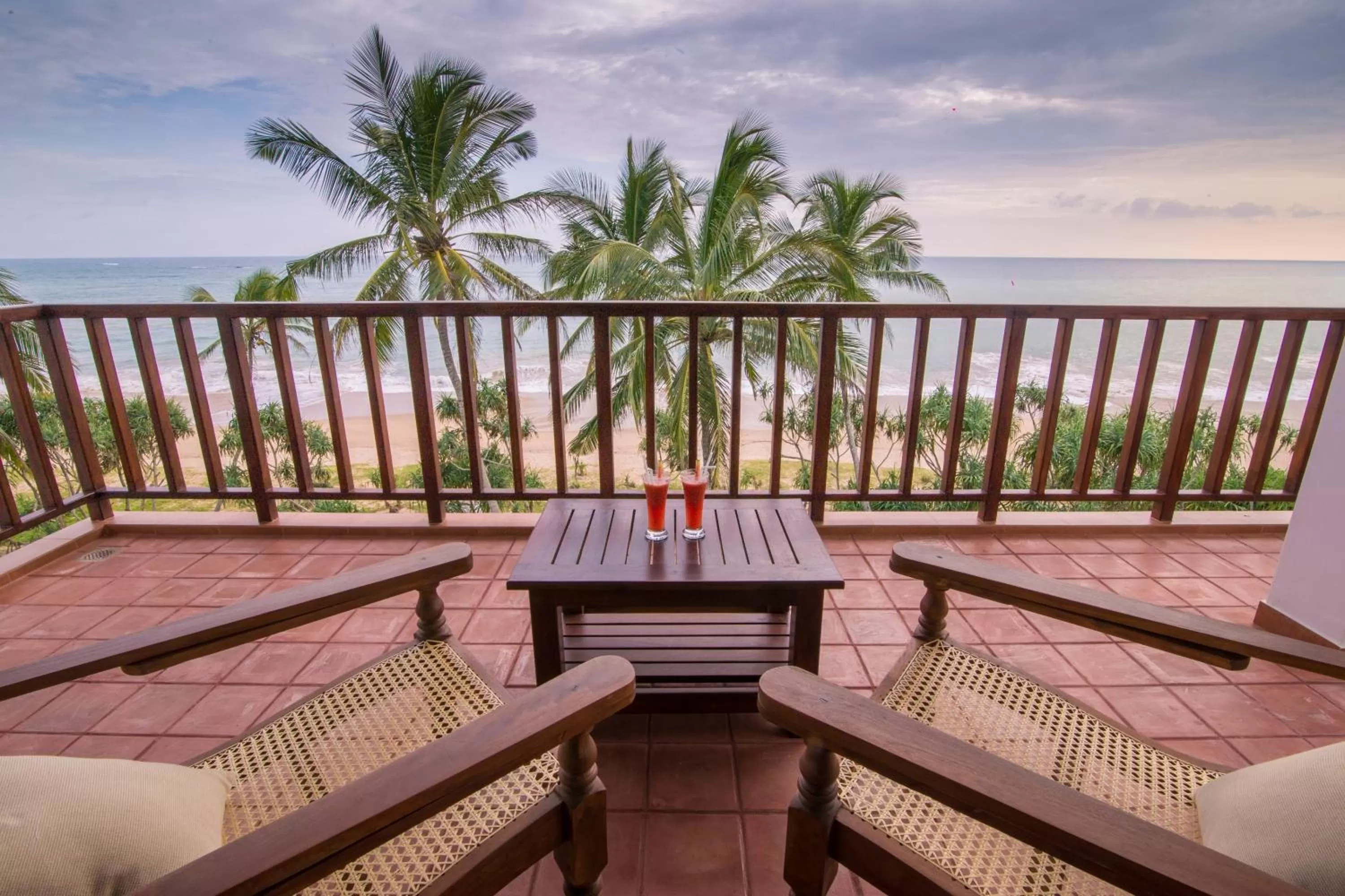 Deluxe Double Room with Balcony and Sea View in Ananya Beach Resort