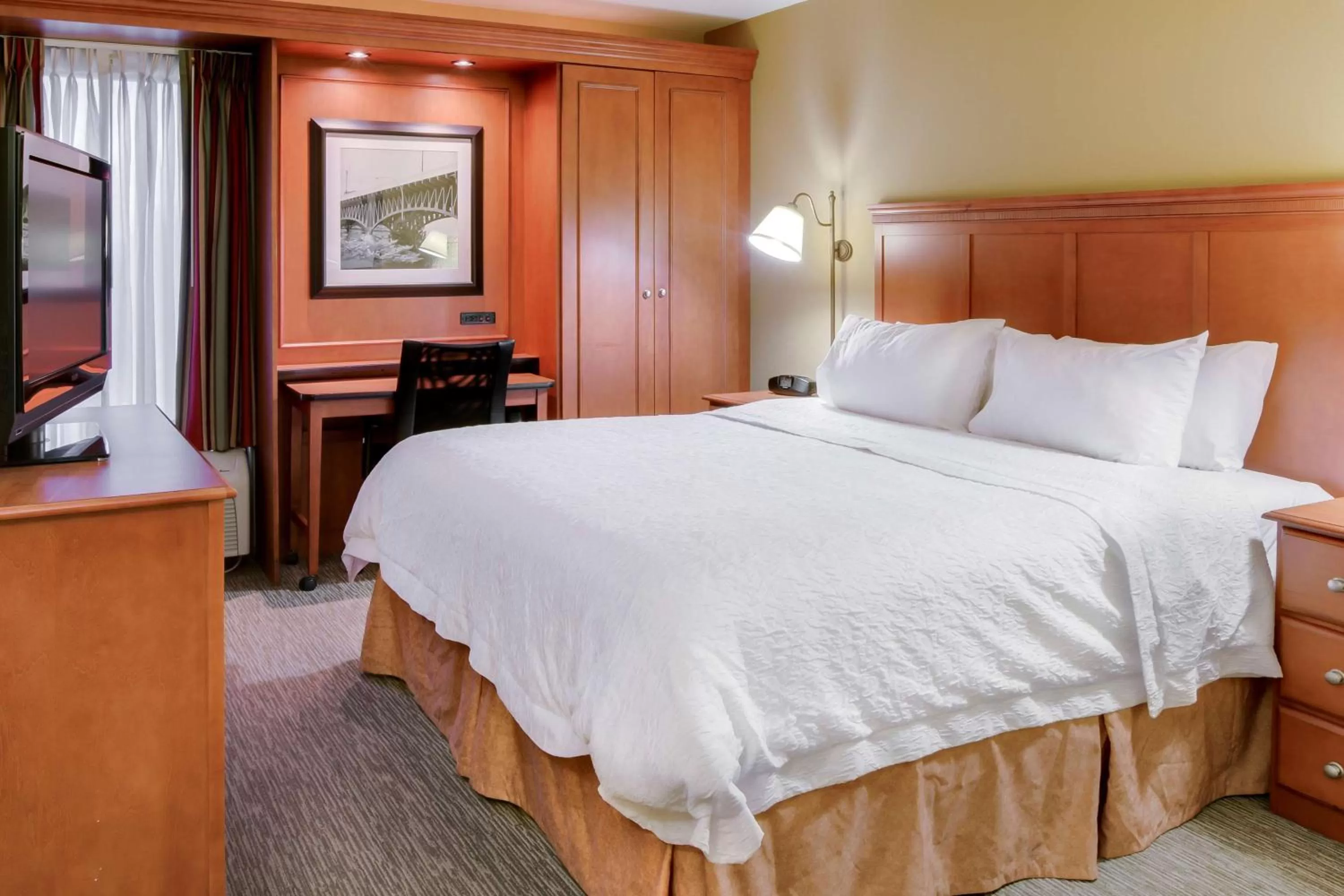 King Room with Roll-In Shower - Mobility Access/Non-Smoking in Hampton Inn Pittsburgh/Airport